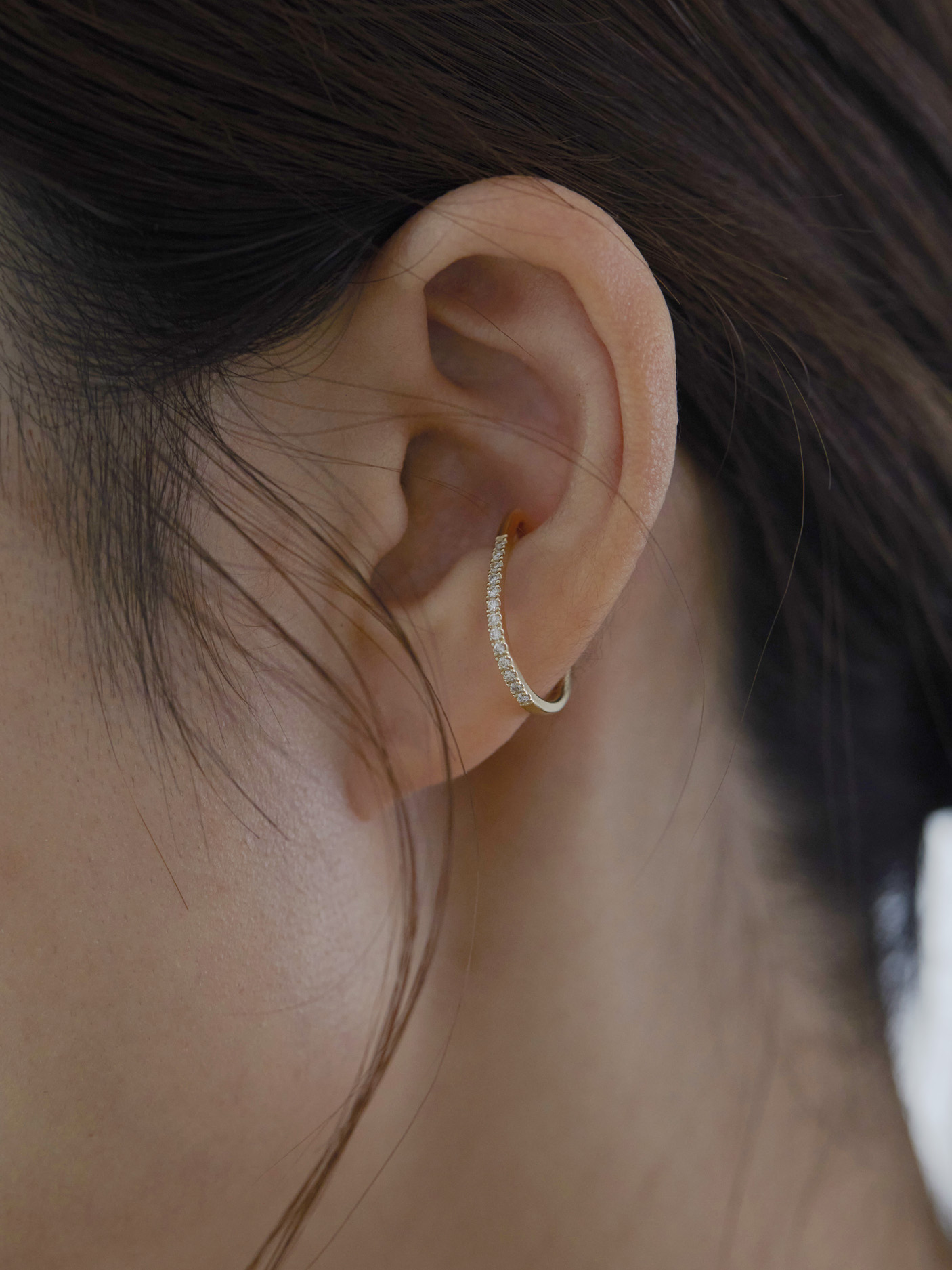 K10 ドロップシェイプイヤーカフ | NATURALI JEWELRY(ナチュラリ