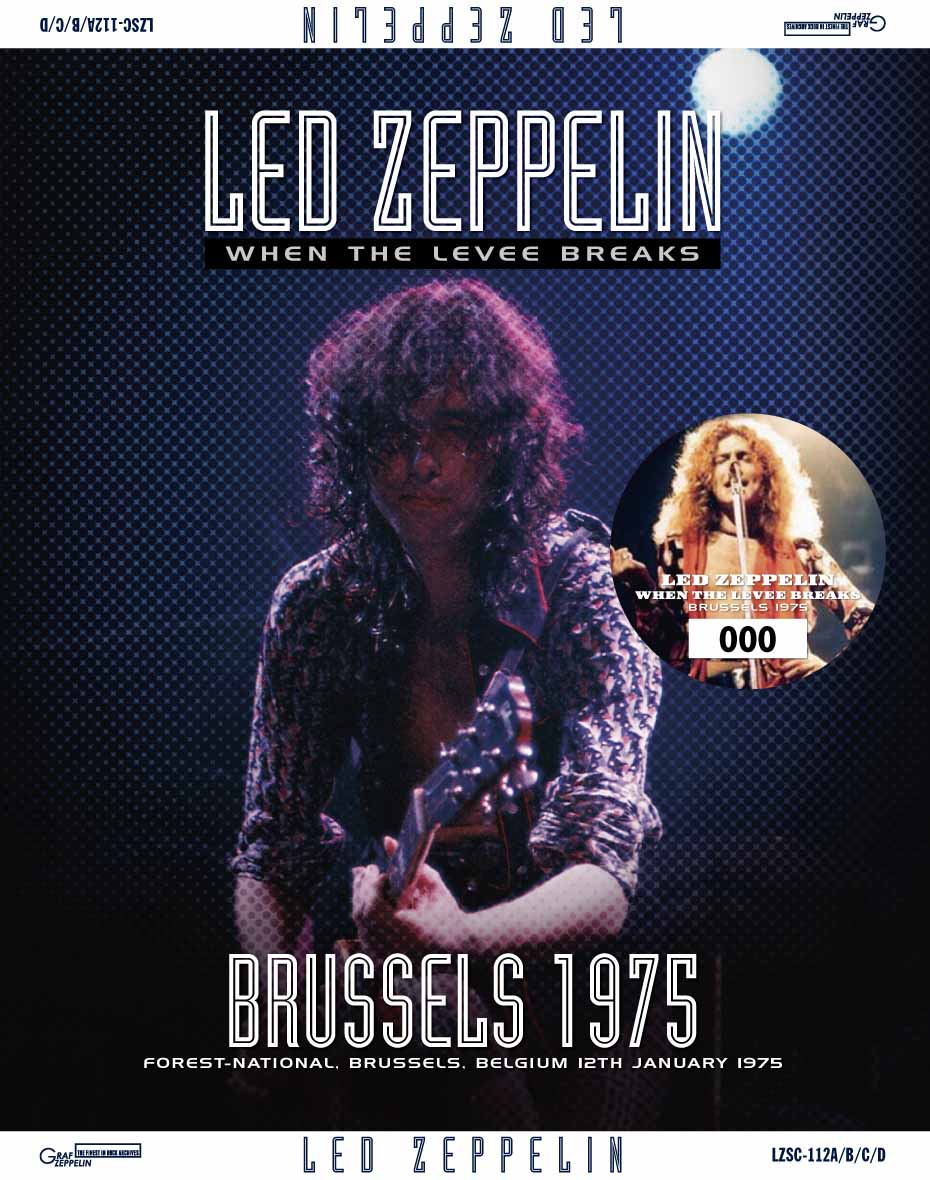 LED ZEPPELIN - WHEN THE LEVEE BREAKS: BRUSSELS 1975 (4CD) - navy-blue