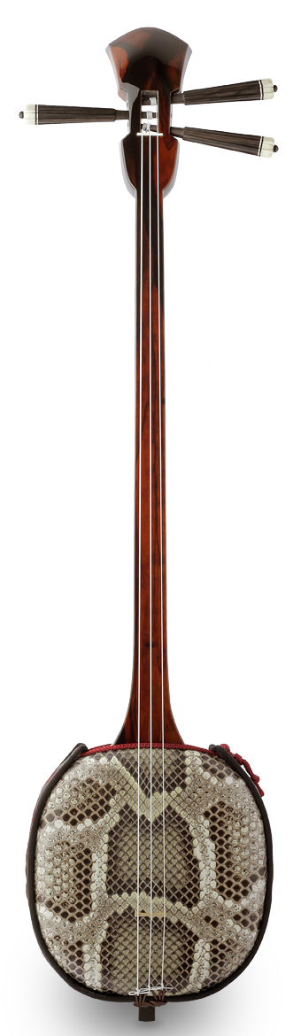 逸品三線】マーブル縞黒檀「真壁型」強化張り三線｜三線専門店ナビィ三線