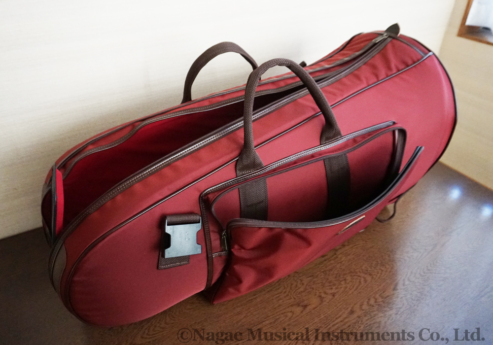 S.ハヤシ ユーフォニウムソフトケース 楽譜ポケット付 ワイン｜ 管楽器