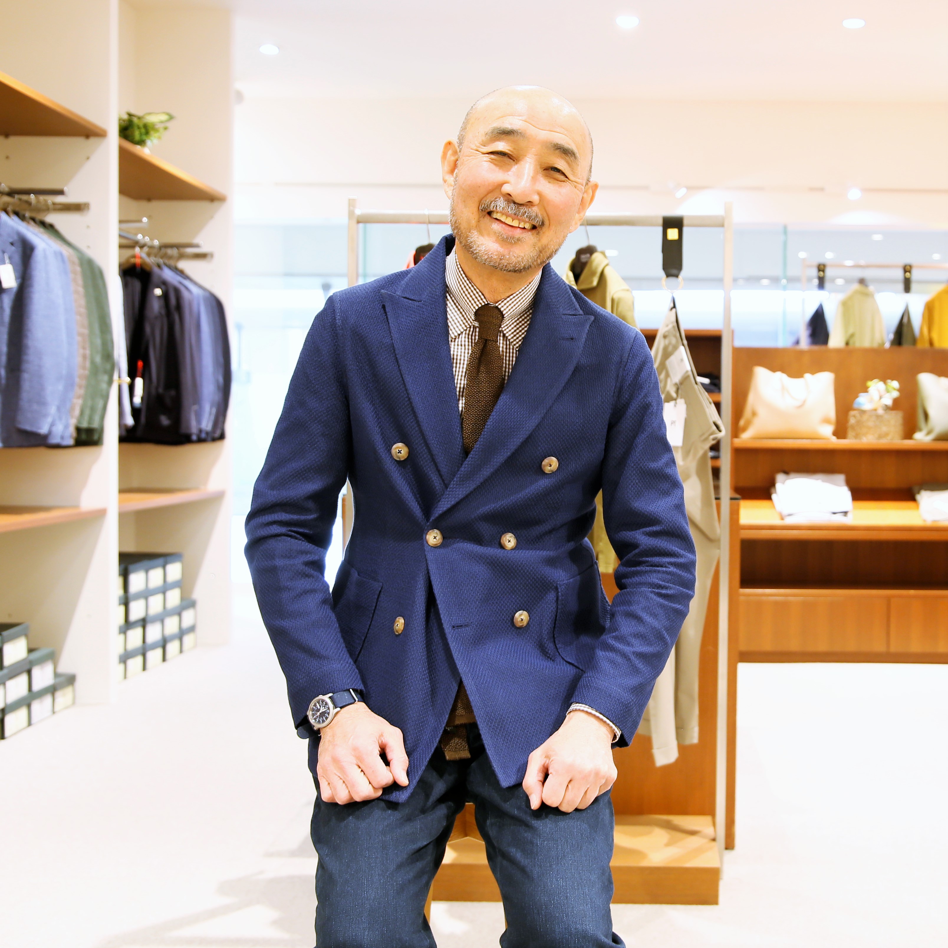 BAGUTTA【バグッタ】[春夏] ダブルブレストジャケット ジャージ