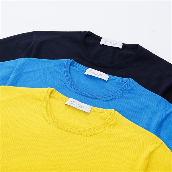 Cruciani クルチアーニ [春夏] 27ゲージ コットン クルーネック ニット