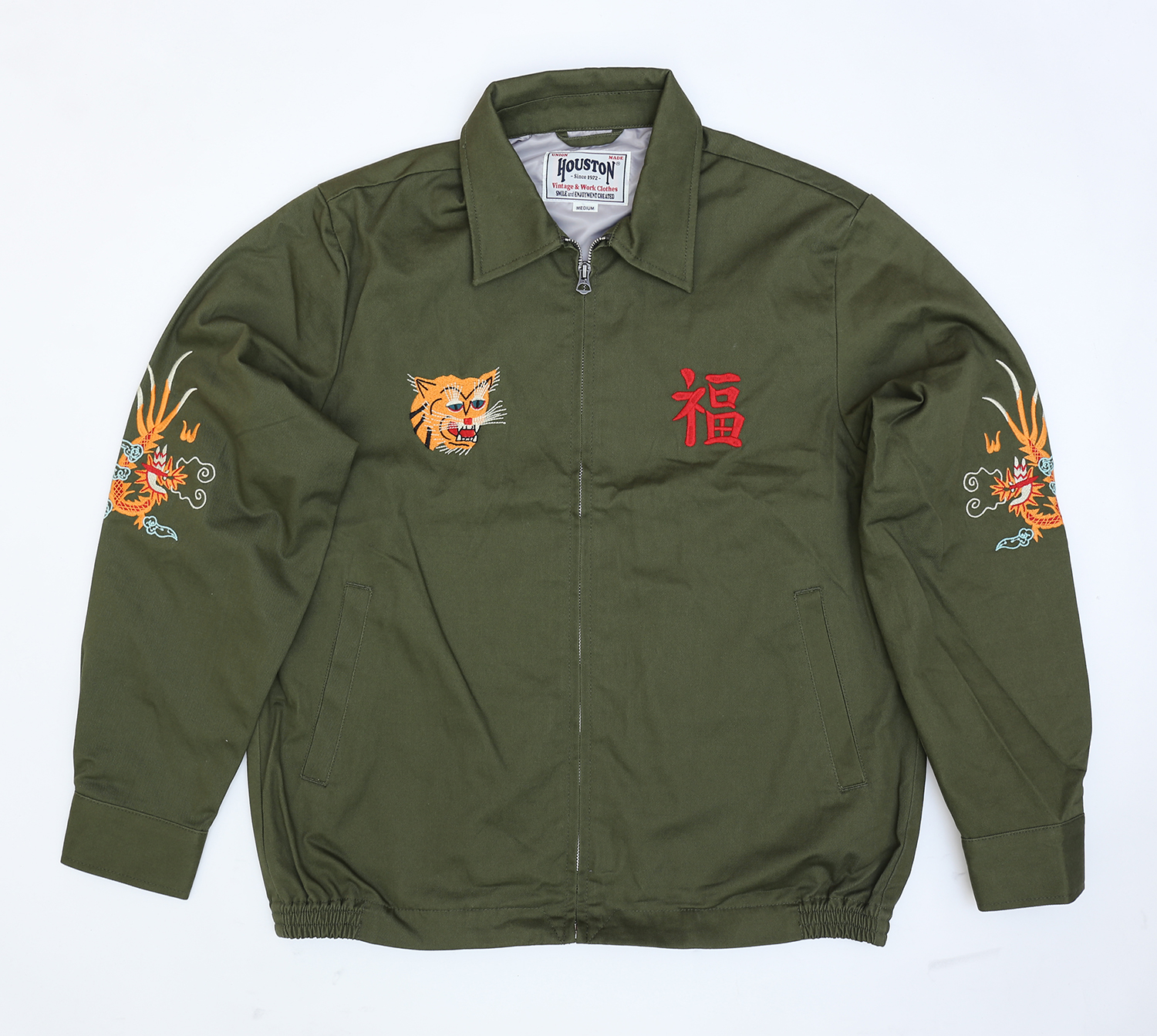 HOUSTON ベトナム スーベニア ジャケット ミリタリーショップ 革ジャン
