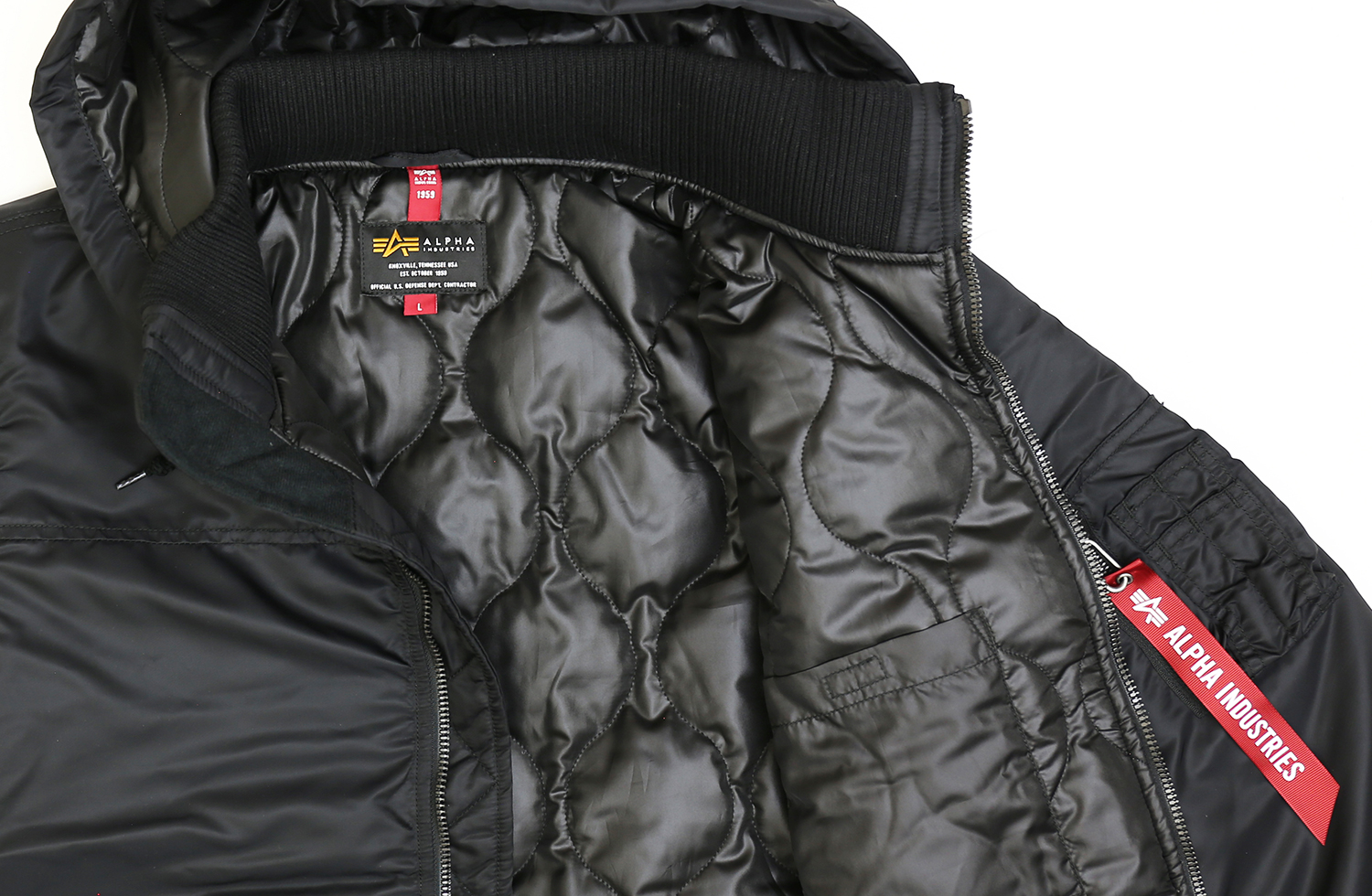 ALPHA INDUSTRIES HOOD RIB JACKER アルファ フード リブジャケット