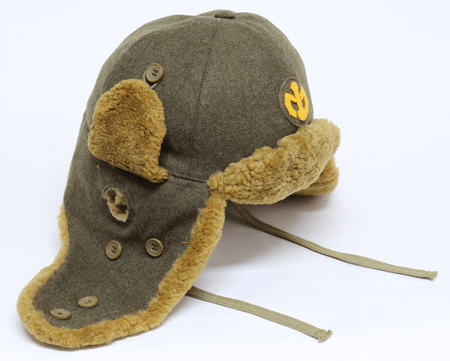 日本陸軍 防寒帽 ミリタリーショップ 革ジャン 中田商店