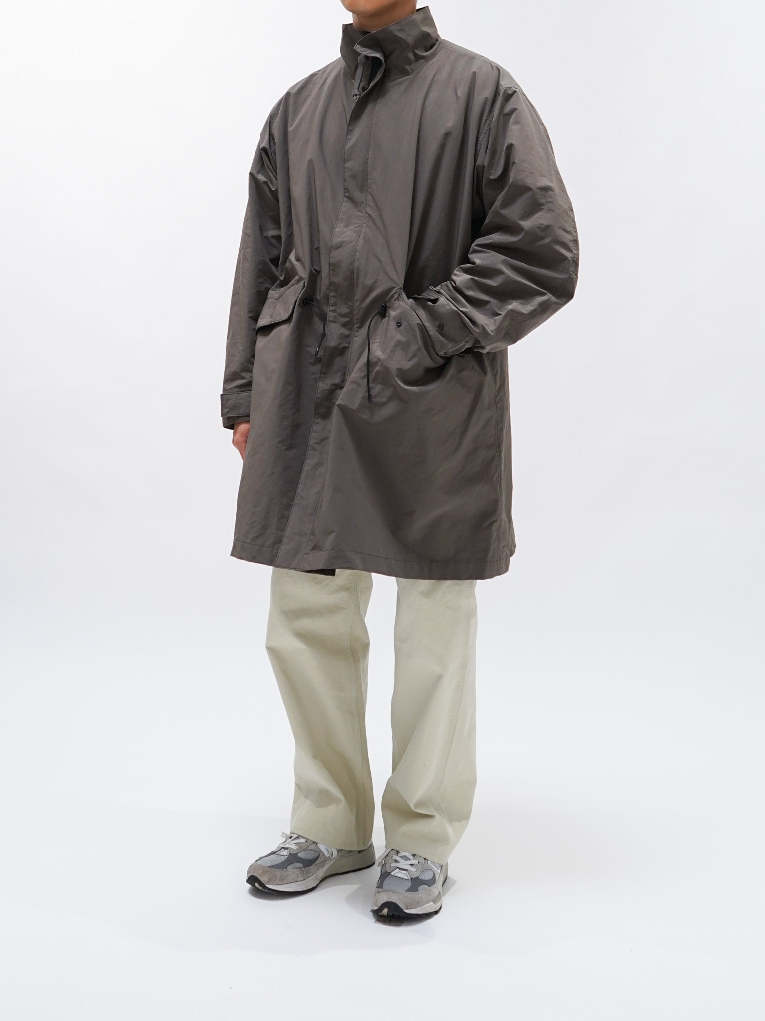 Namu Shop - Kaptain Sunshine Mill Coat - Black Olive