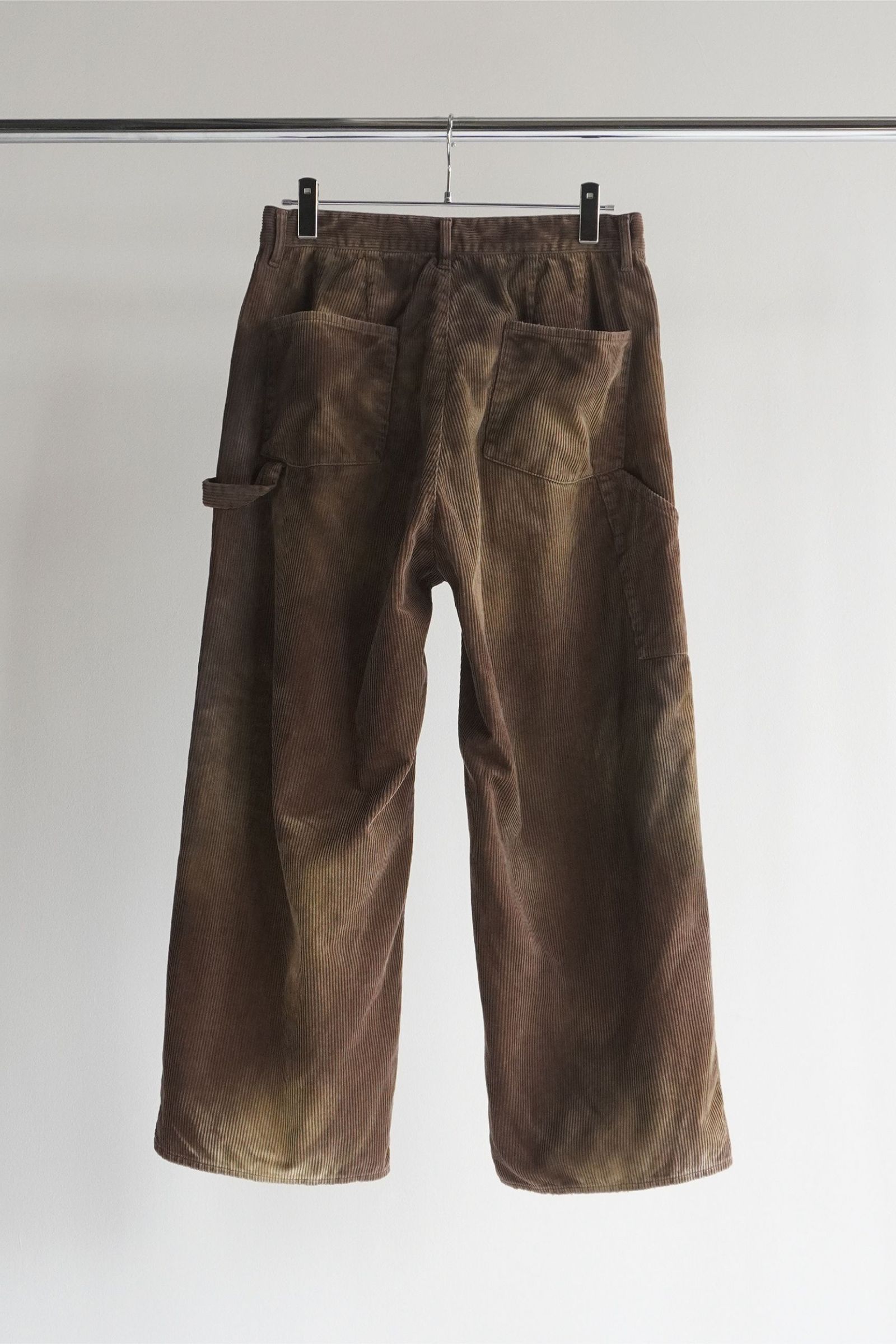 ANCELLM - CORDED VELVETEEN PAINTER PANTS | BROWN | ペインター