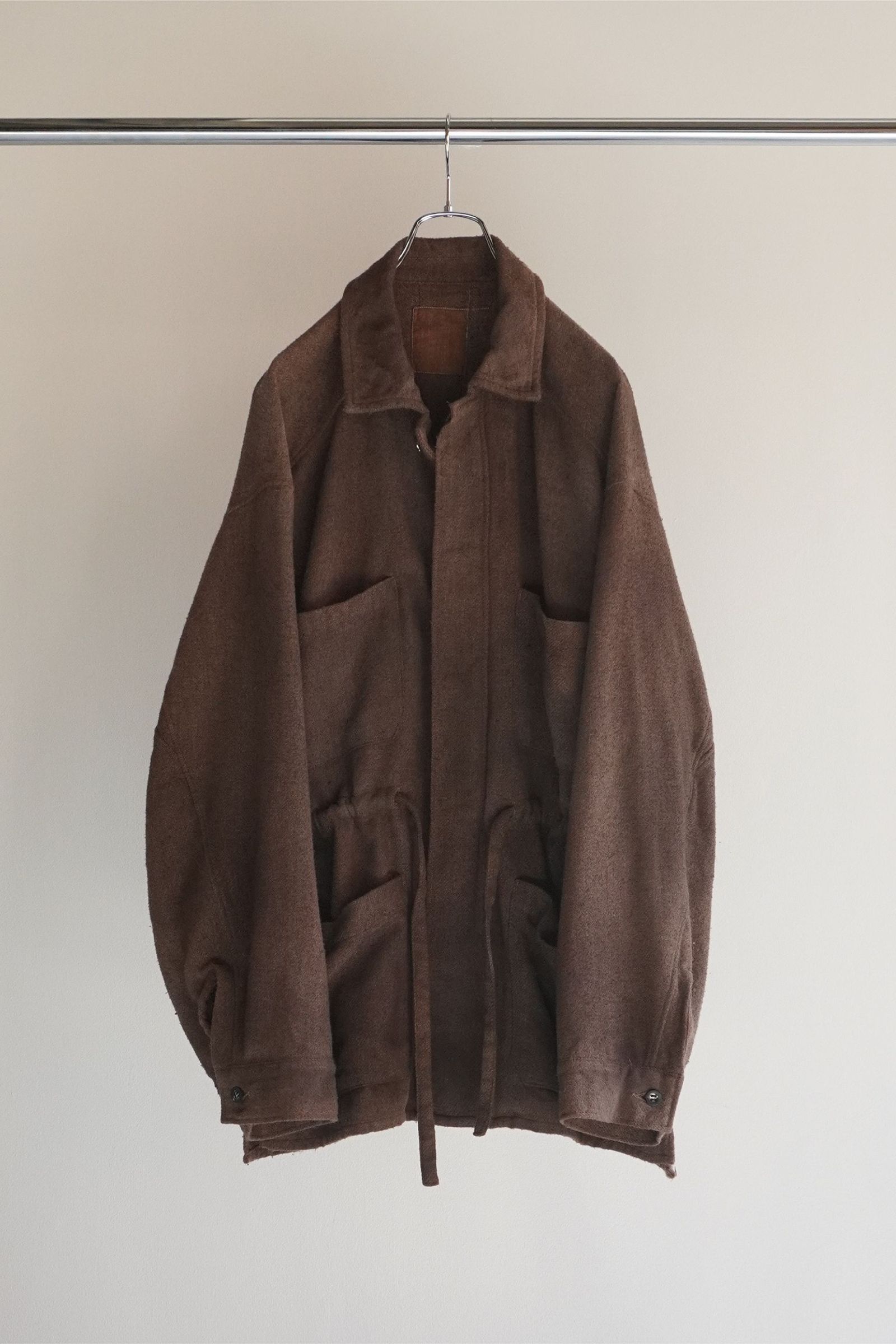 ANCELLM - PILLING SHIRT JACKET | BROWN | ジャケット | NapsNote