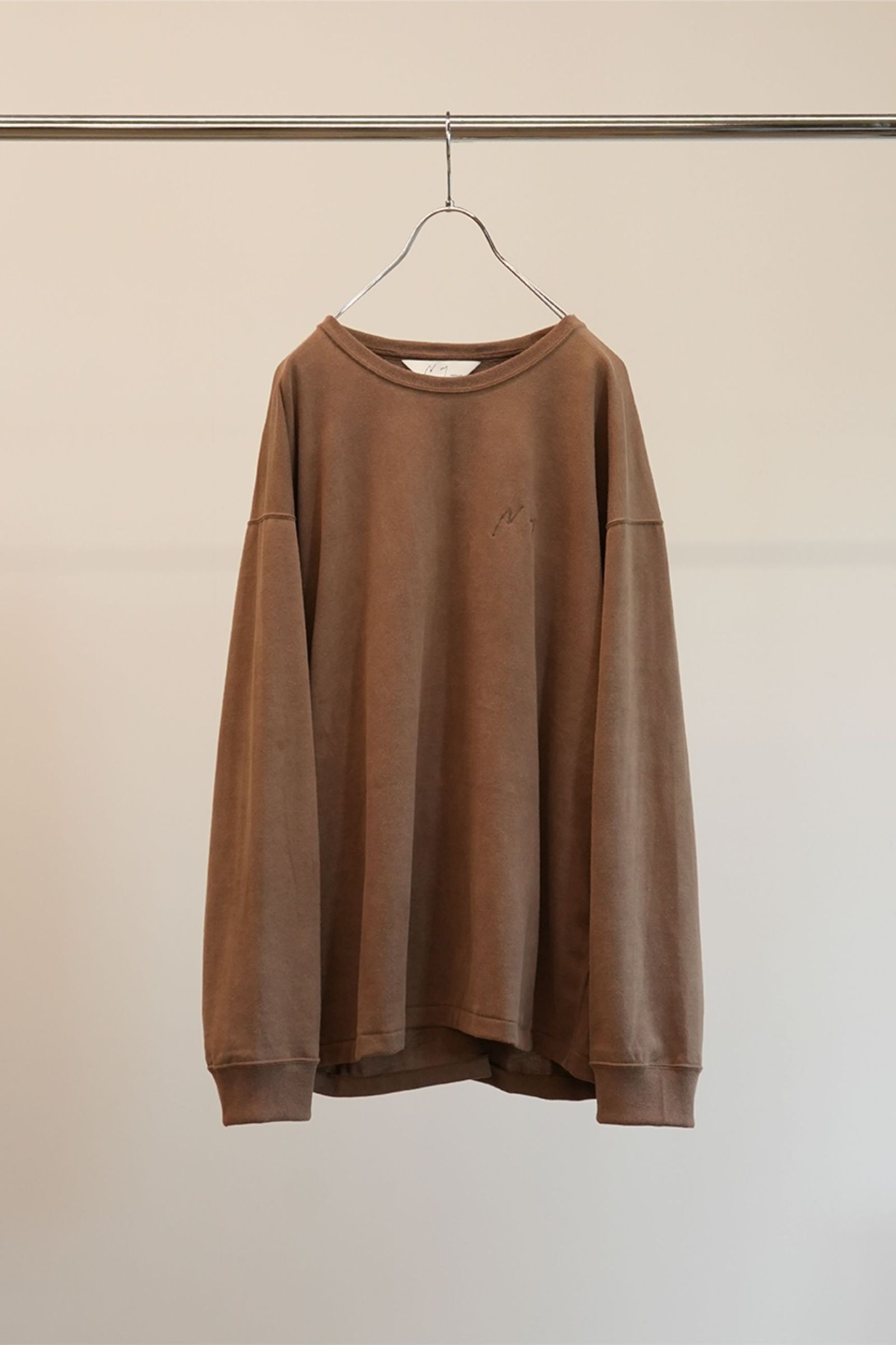 ANCELLM - UNEVENNESS LS T-SHIRT | BROWN | カットソー | NapsNote