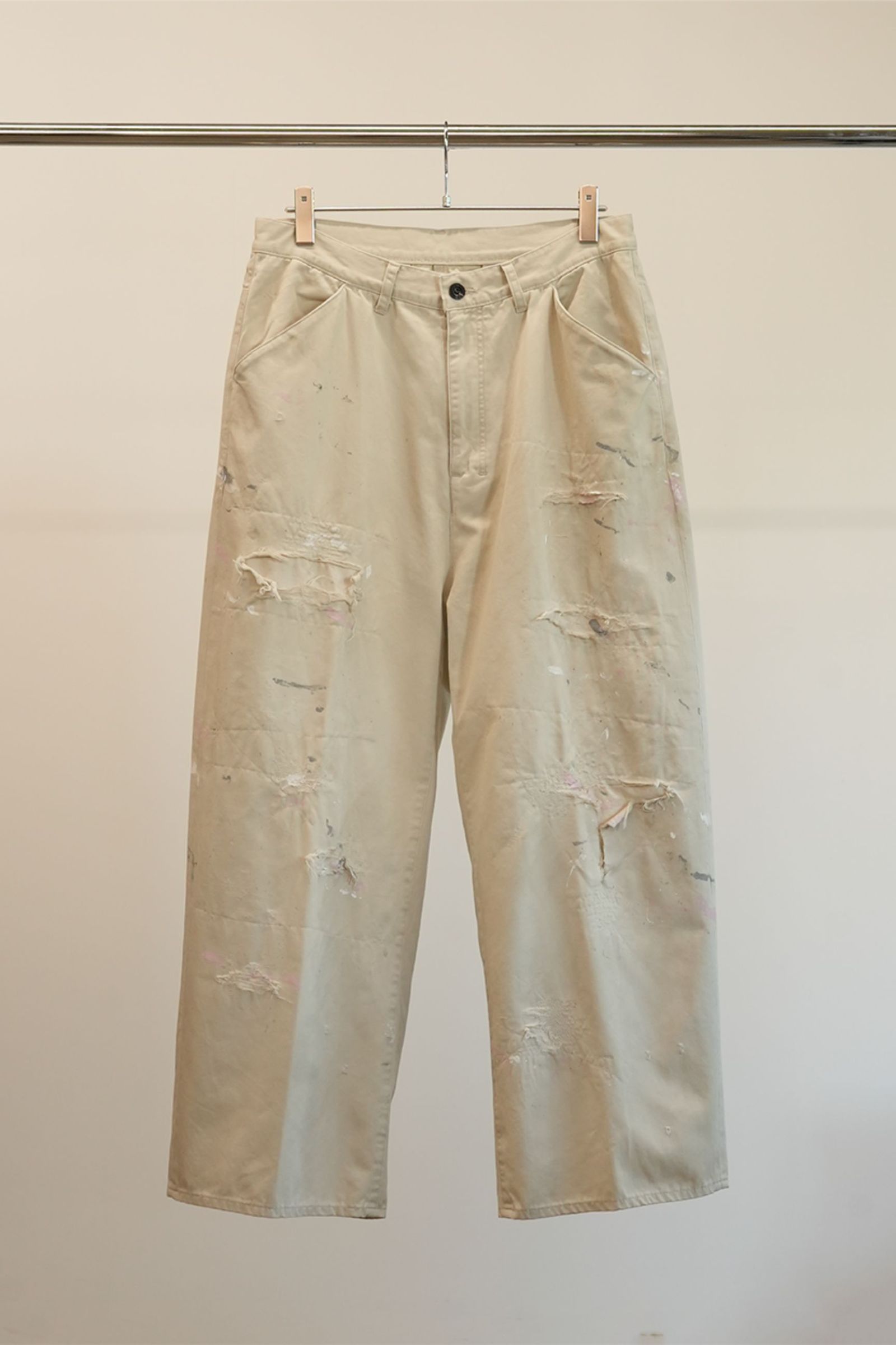 ANCELLM - REMAKE WIDE CHINO TROUSERS | BEIGE | チノパン | NapsNote