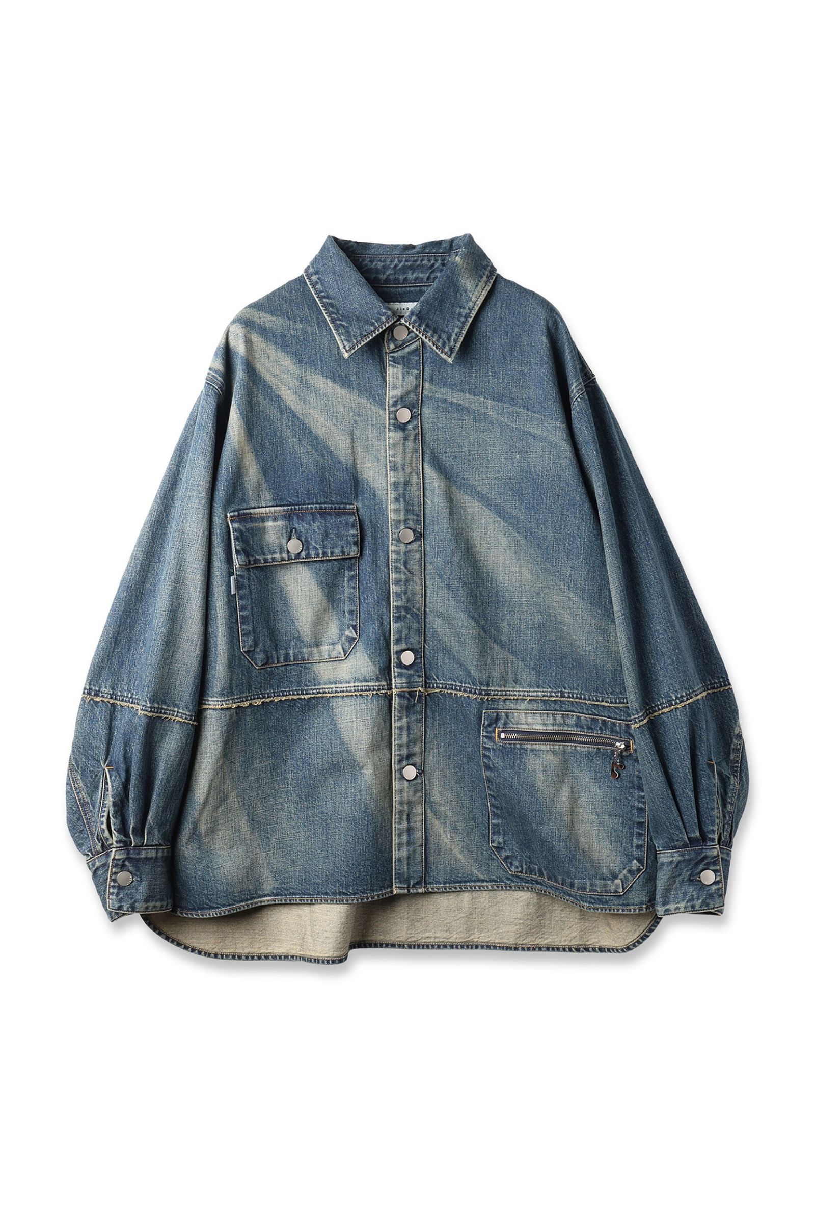 JIEDA - OVER SIZE DENIM SHIRT | INDIGO | デニムジャケット | NapsNote