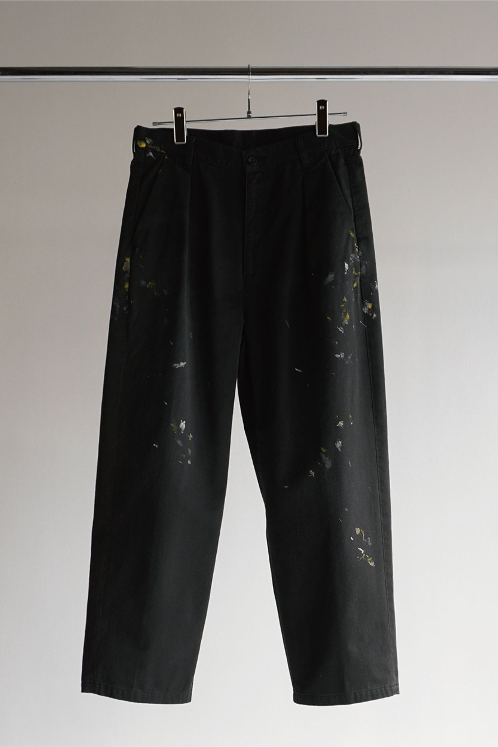 ANCELLM - PAINT CHINO TROUSERS/BLACK | NapsNote