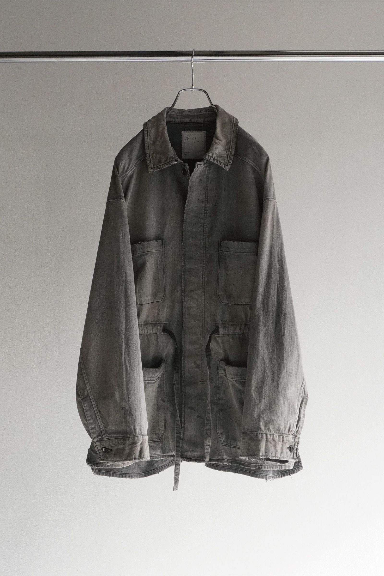 ANCELLM - AGING DENIM SHIRT JACKET | BLACK | ジャケット | NapsNote