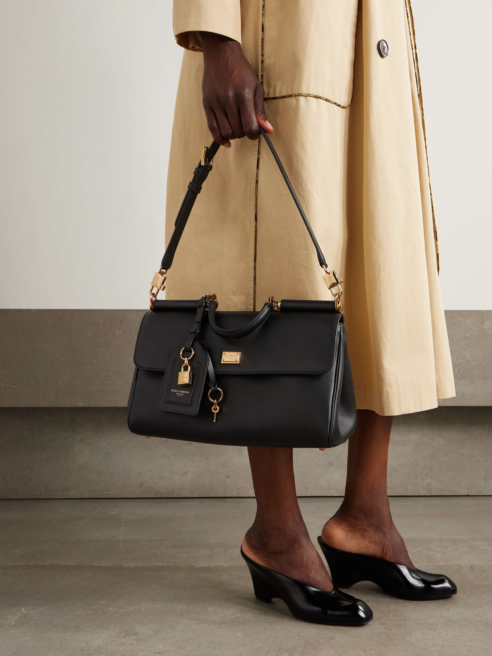 DOLCE&GABBANA My Sicily leather shoulder bag | NET-A-PORTER