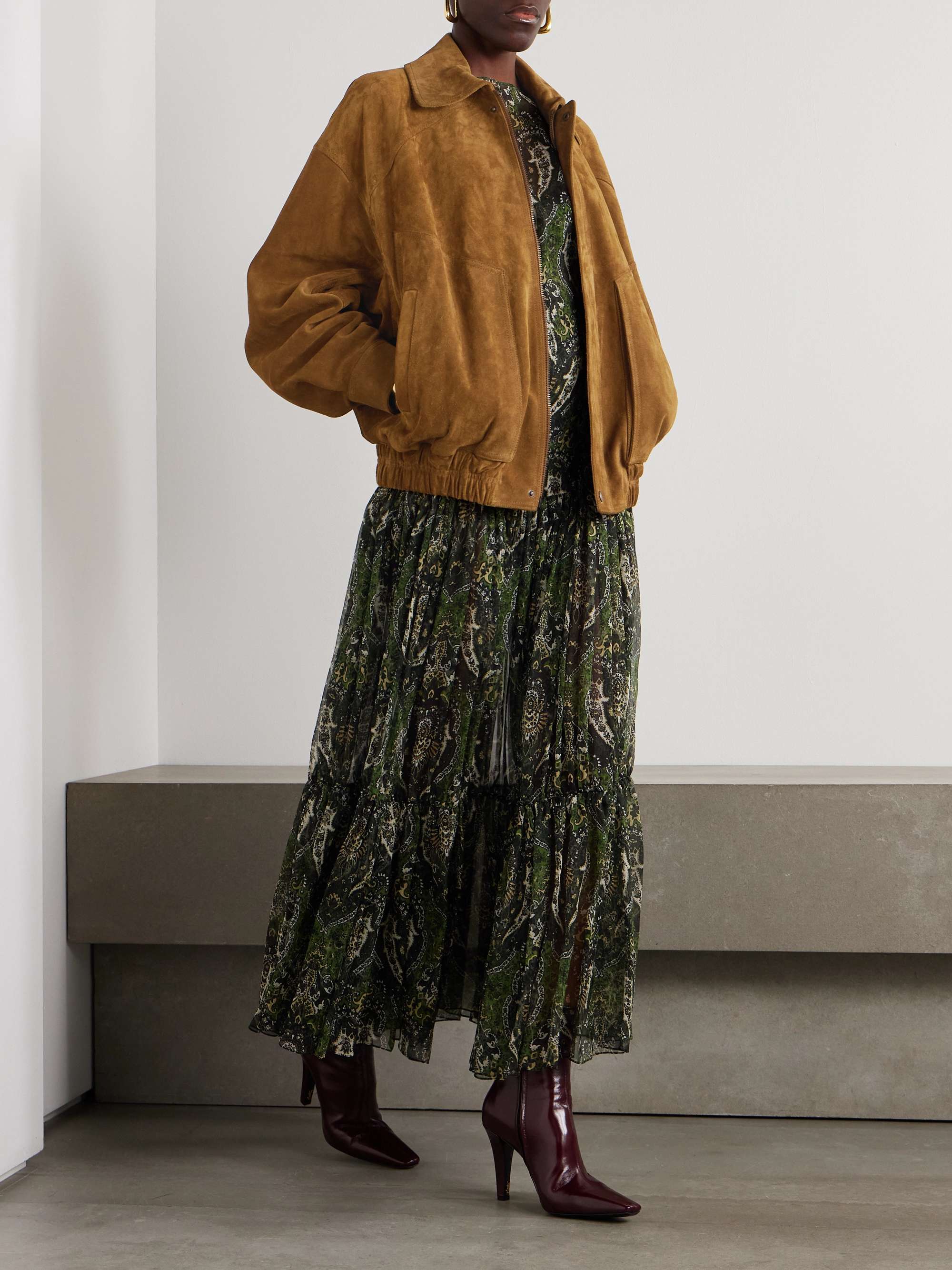 SAINT LAURENT Suede jacket | NET-A-PORTER