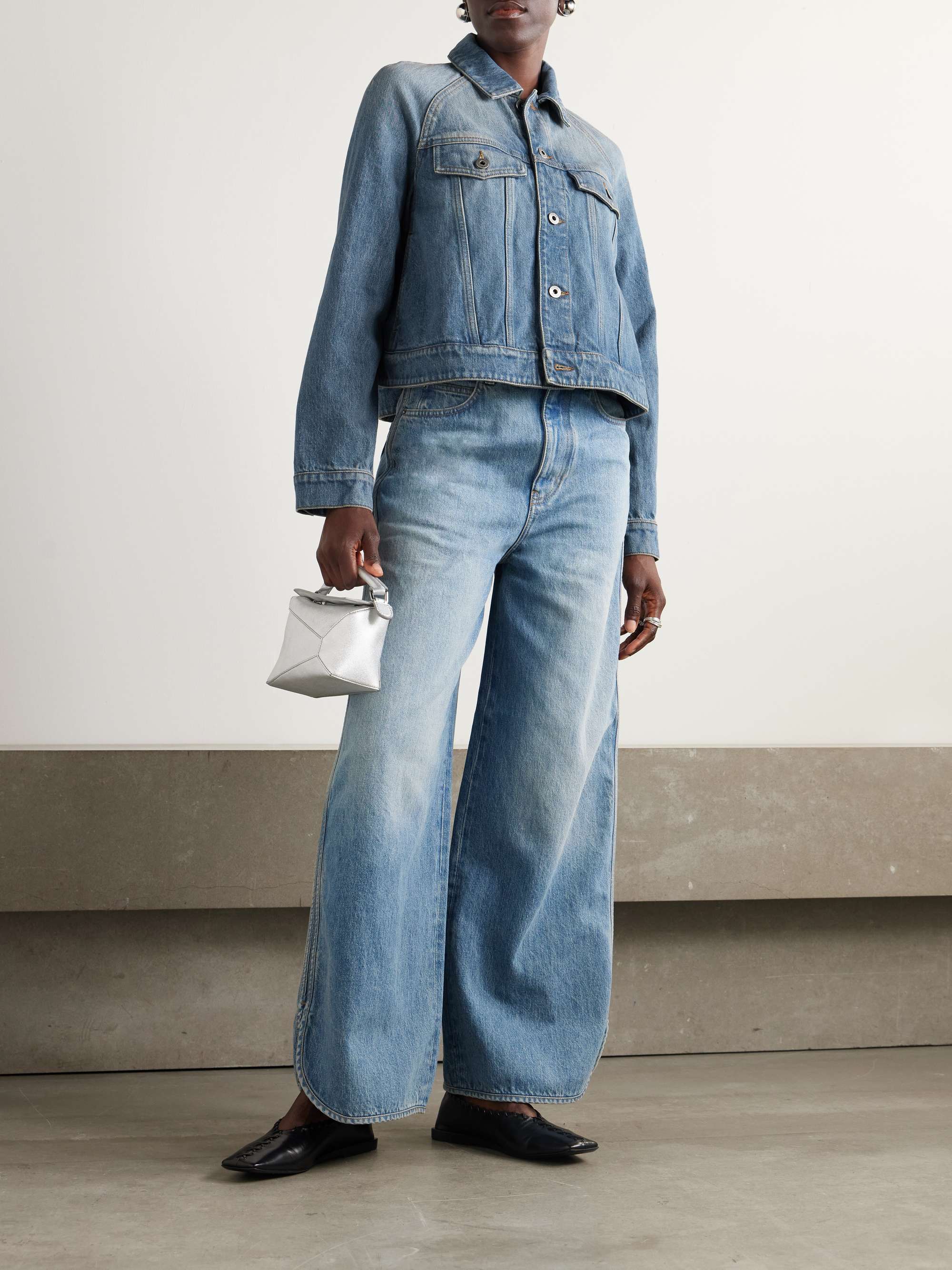 LOEWE Trapeze denim jacket | NET-A-PORTER