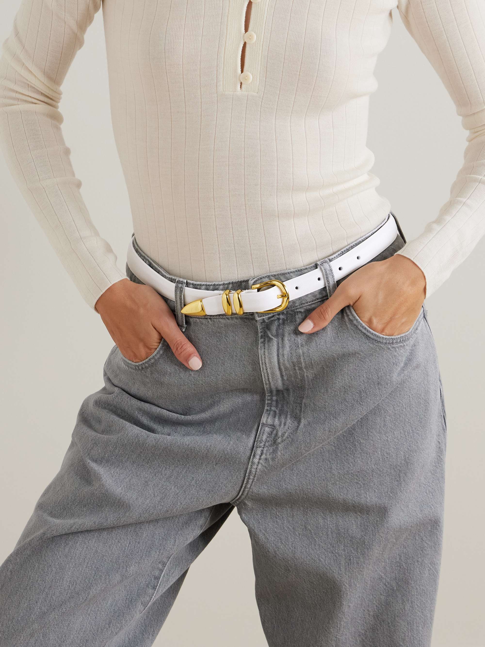 ANDERSON'S Leather belt | NET-A-PORTER