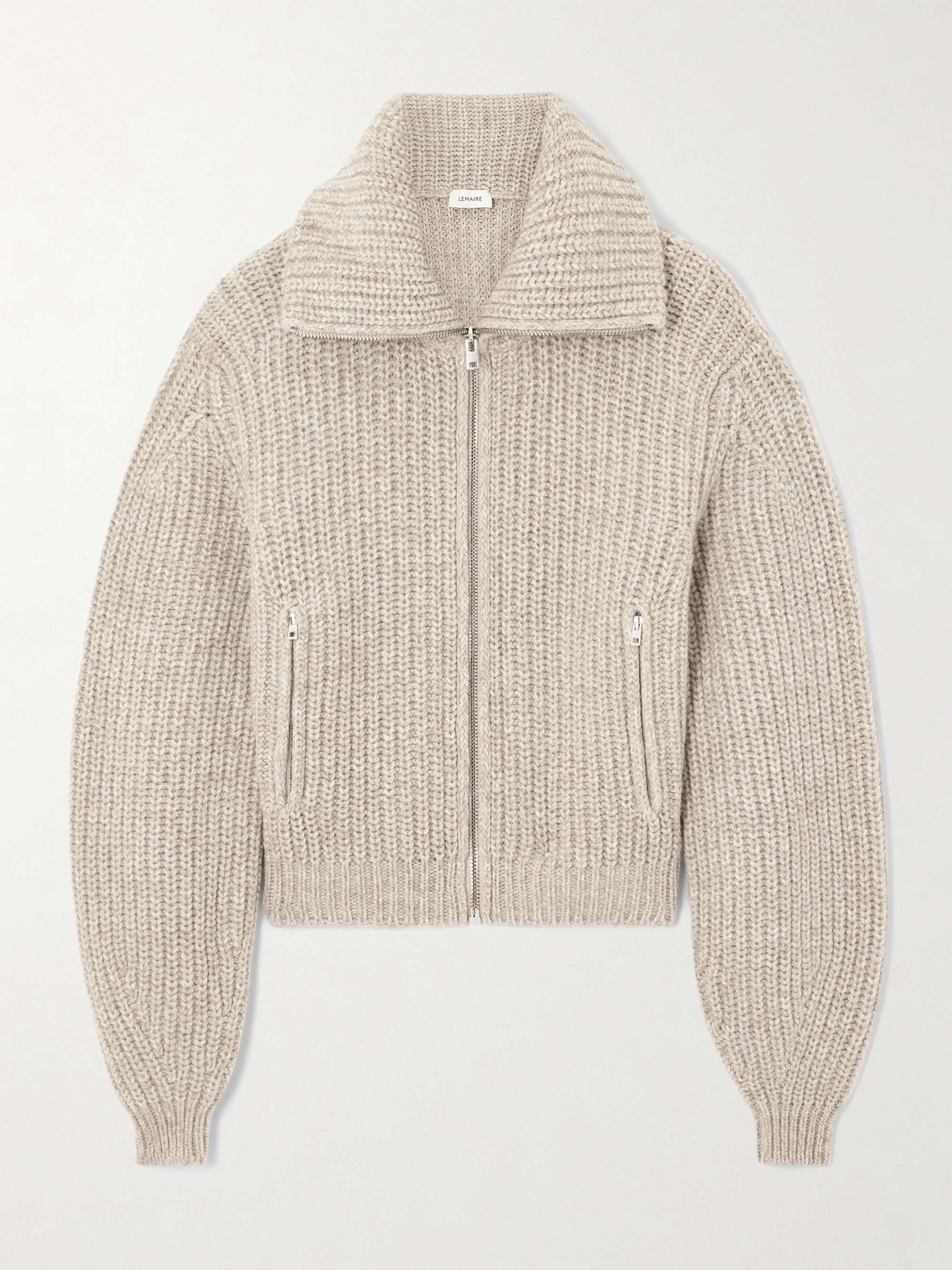 LEMAIRE Oversized ribbed alpaca and yak hair-blend cardigan | NET