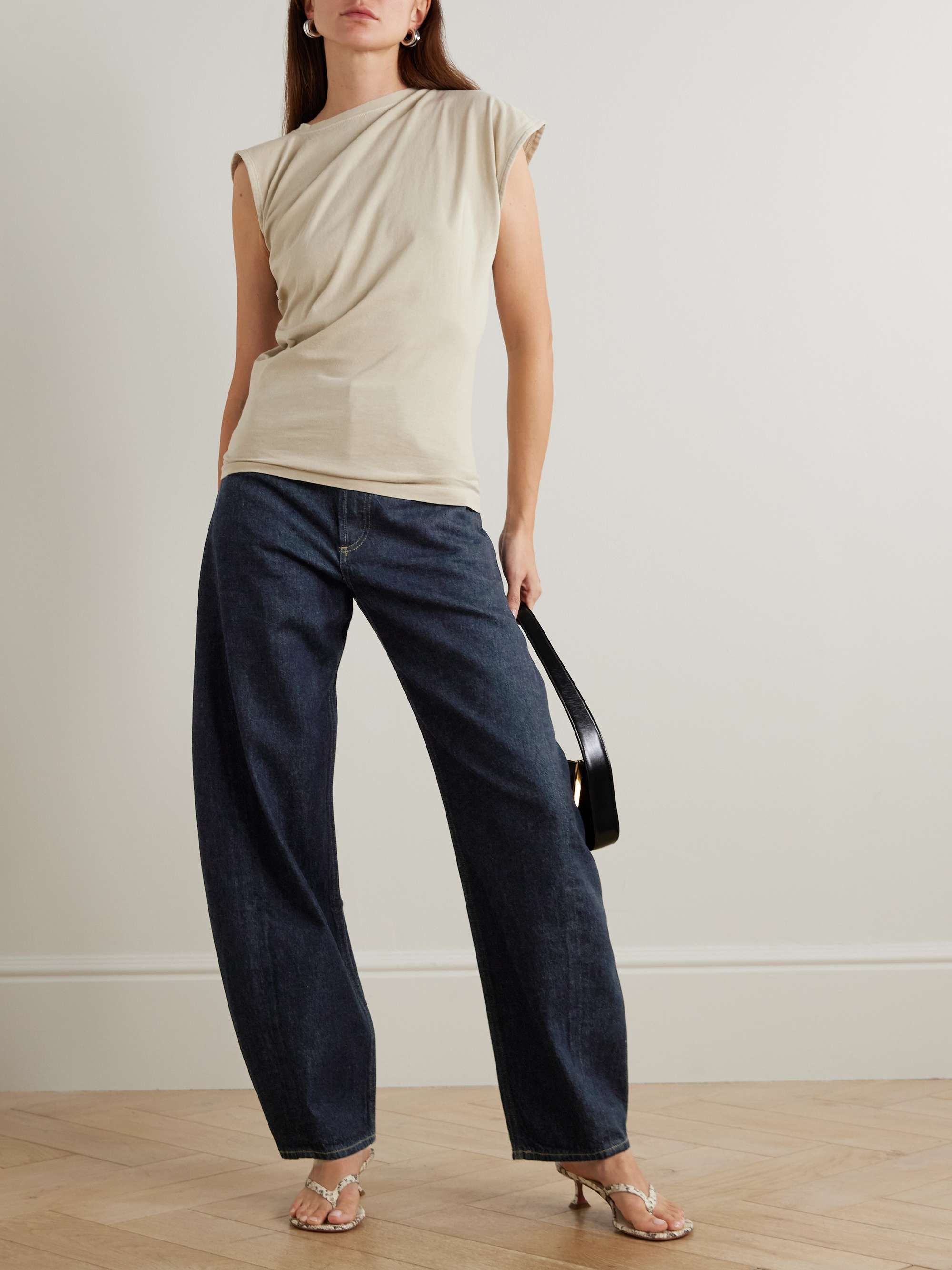AGOLDE Luna Pieced high-waist tapered jeans | NET-A-PORTER