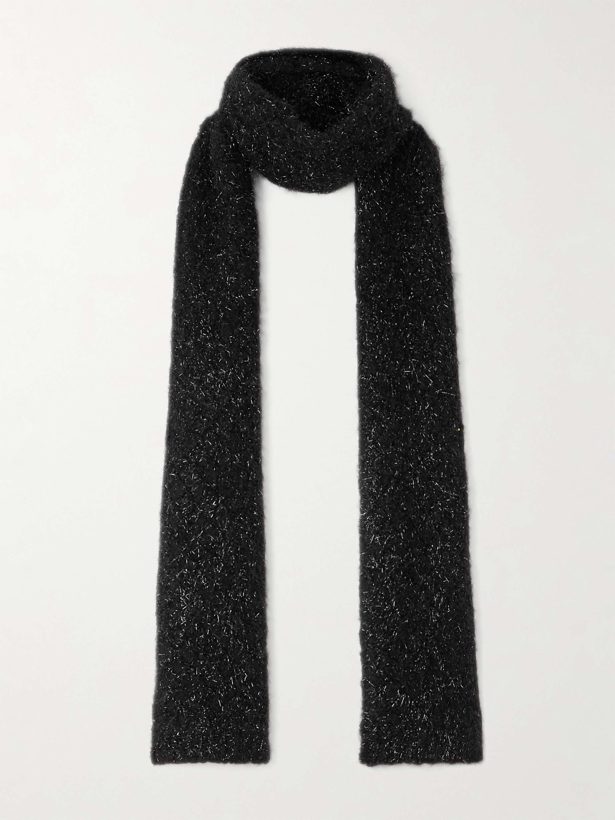 DRIES VAN NOTEN Metallic wool-blend scarf | NET-A-PORTER