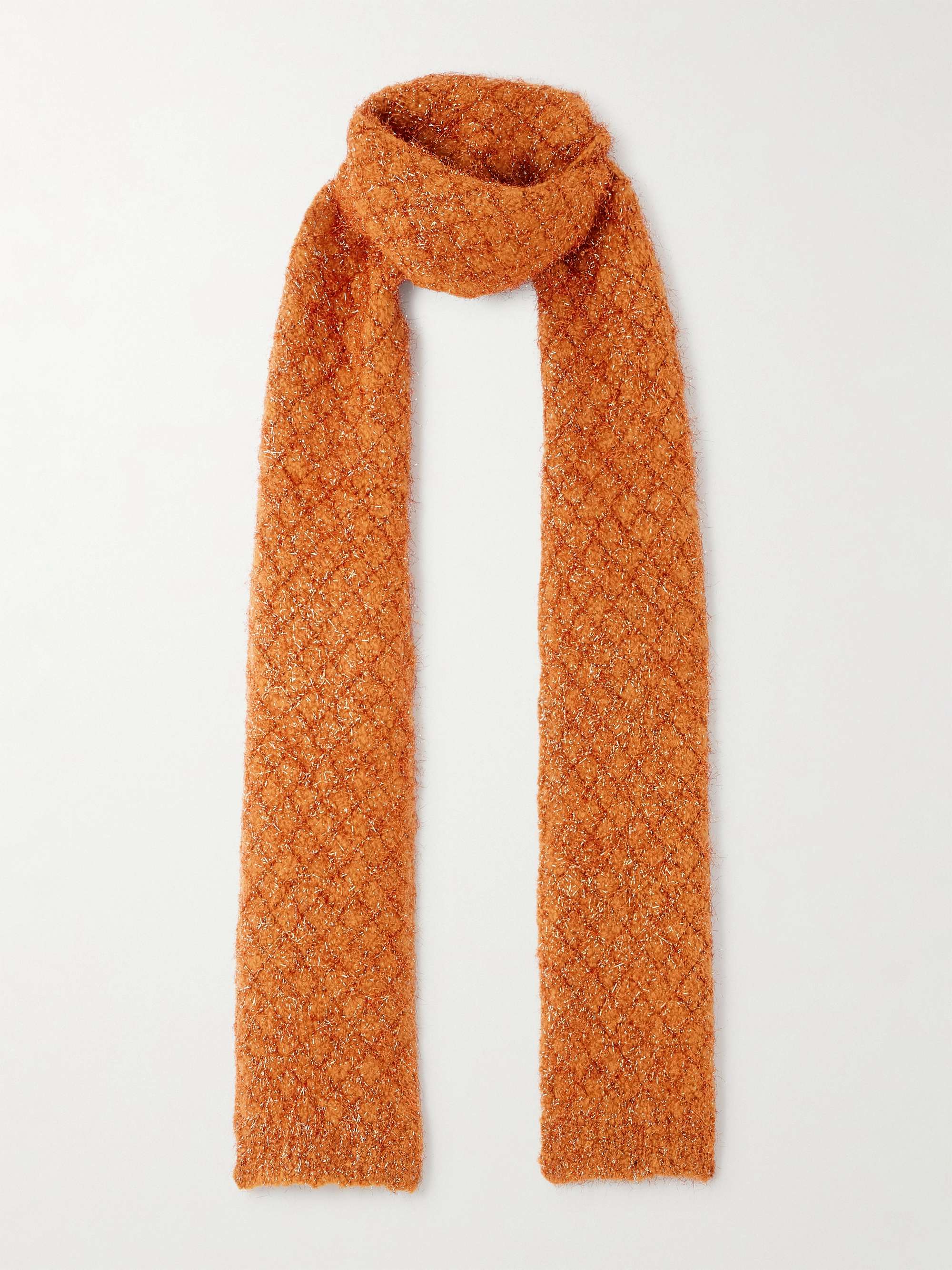DRIES VAN NOTEN Metallic wool-blend scarf | NET-A-PORTER
