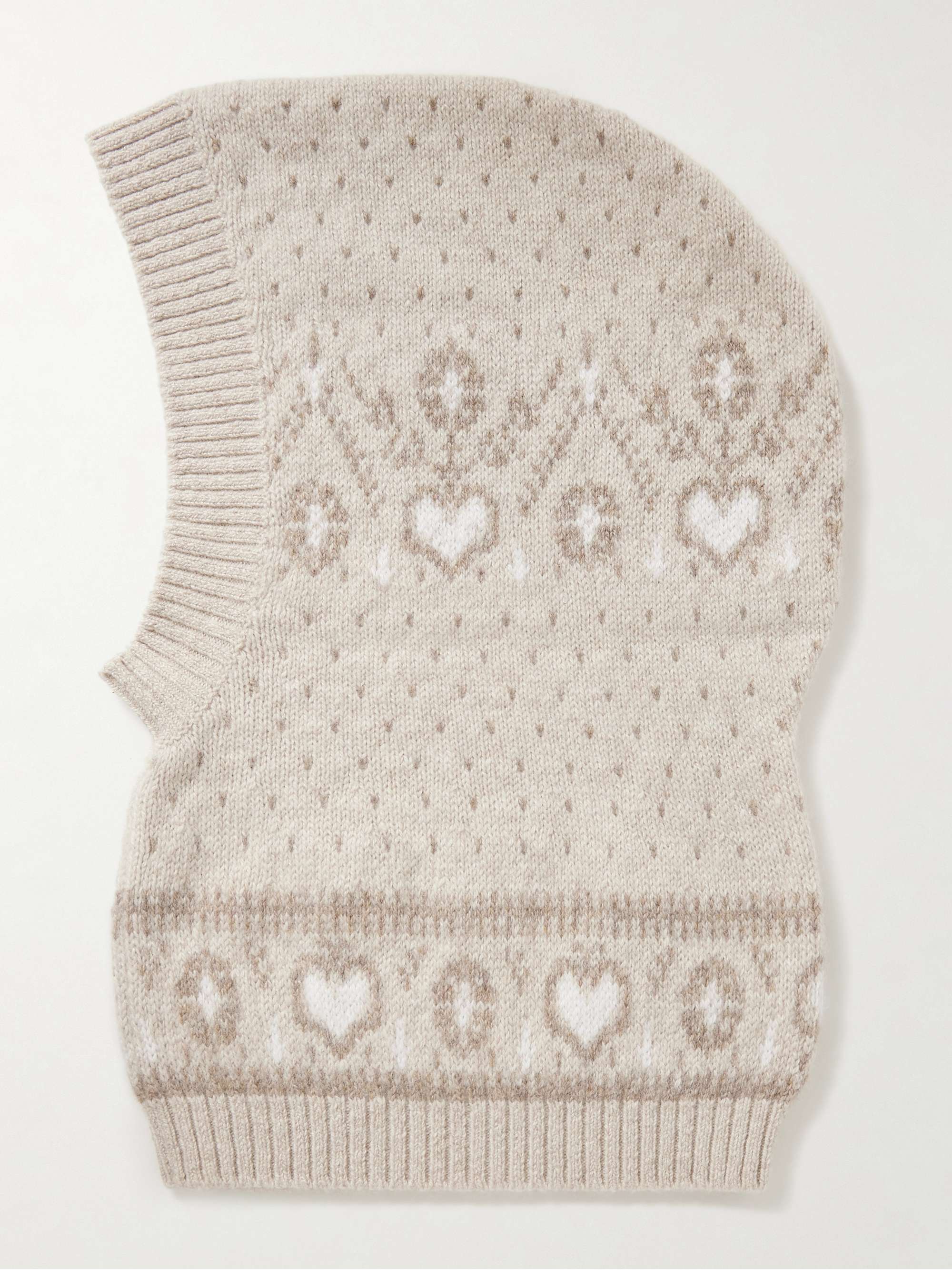 KHAITE Caspian Fair Isle cashmere balaclava | NET-A-PORTER