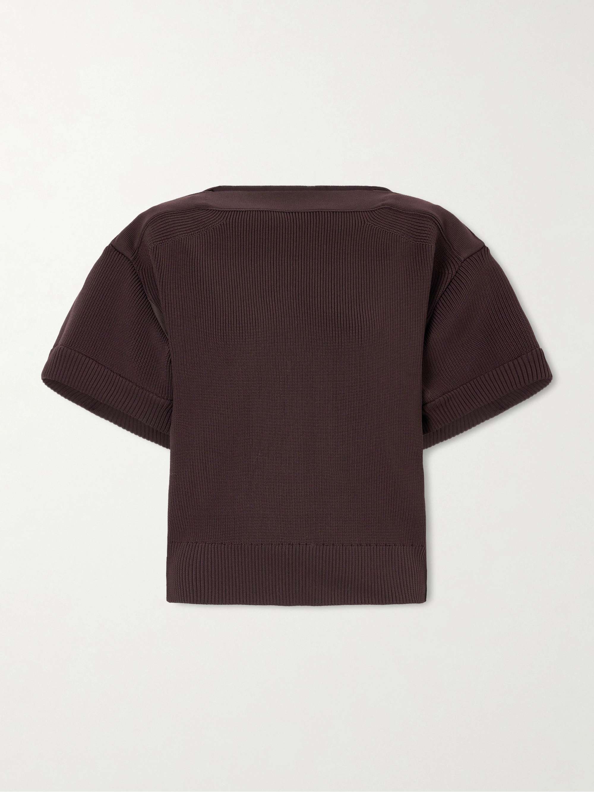 SACAI Ribbed-knit top | NET-A-PORTER