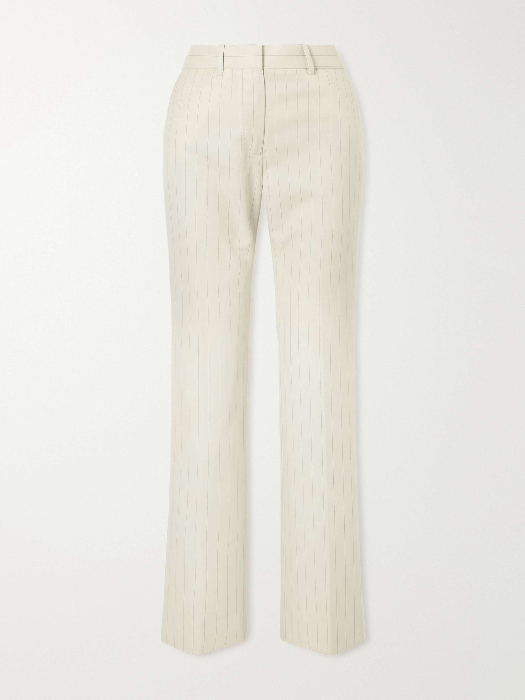 ACNE STUDIOS Pinstriped wool straight-leg pants | NET-A-PORTER