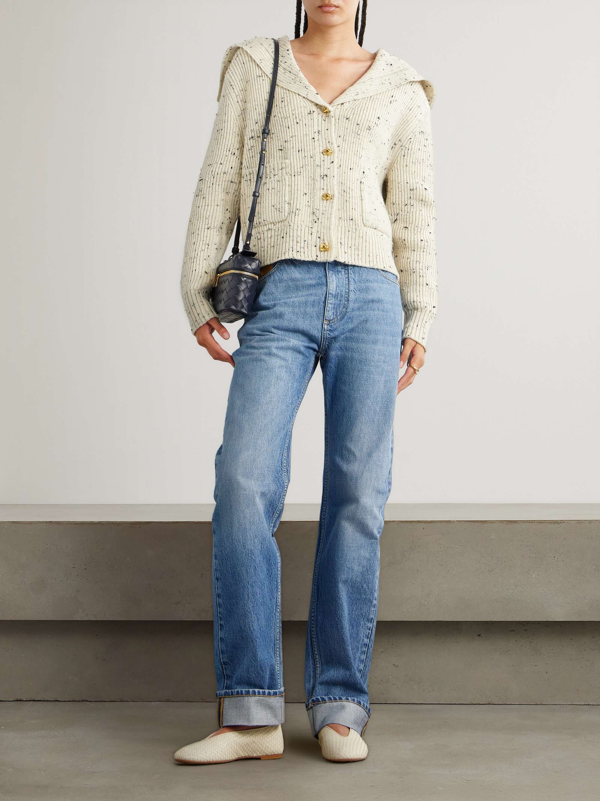 BOTTEGA VENETA Ribbed wool-blend cardigan | NET-A-PORTER