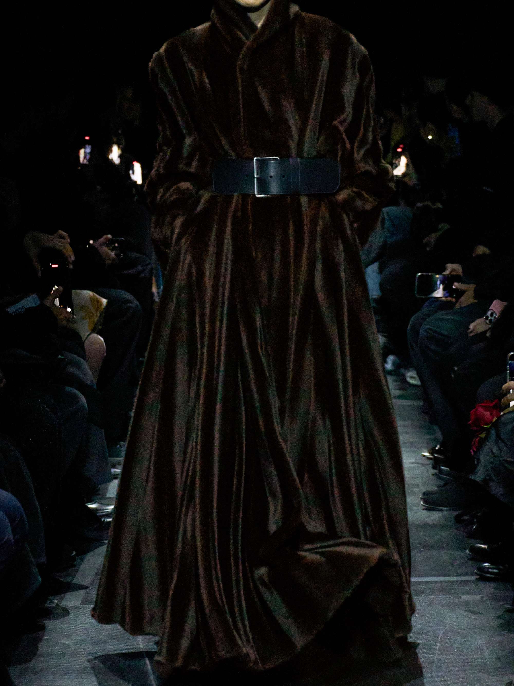 BALENCIAGA Belted plush coat | NET-A-PORTER