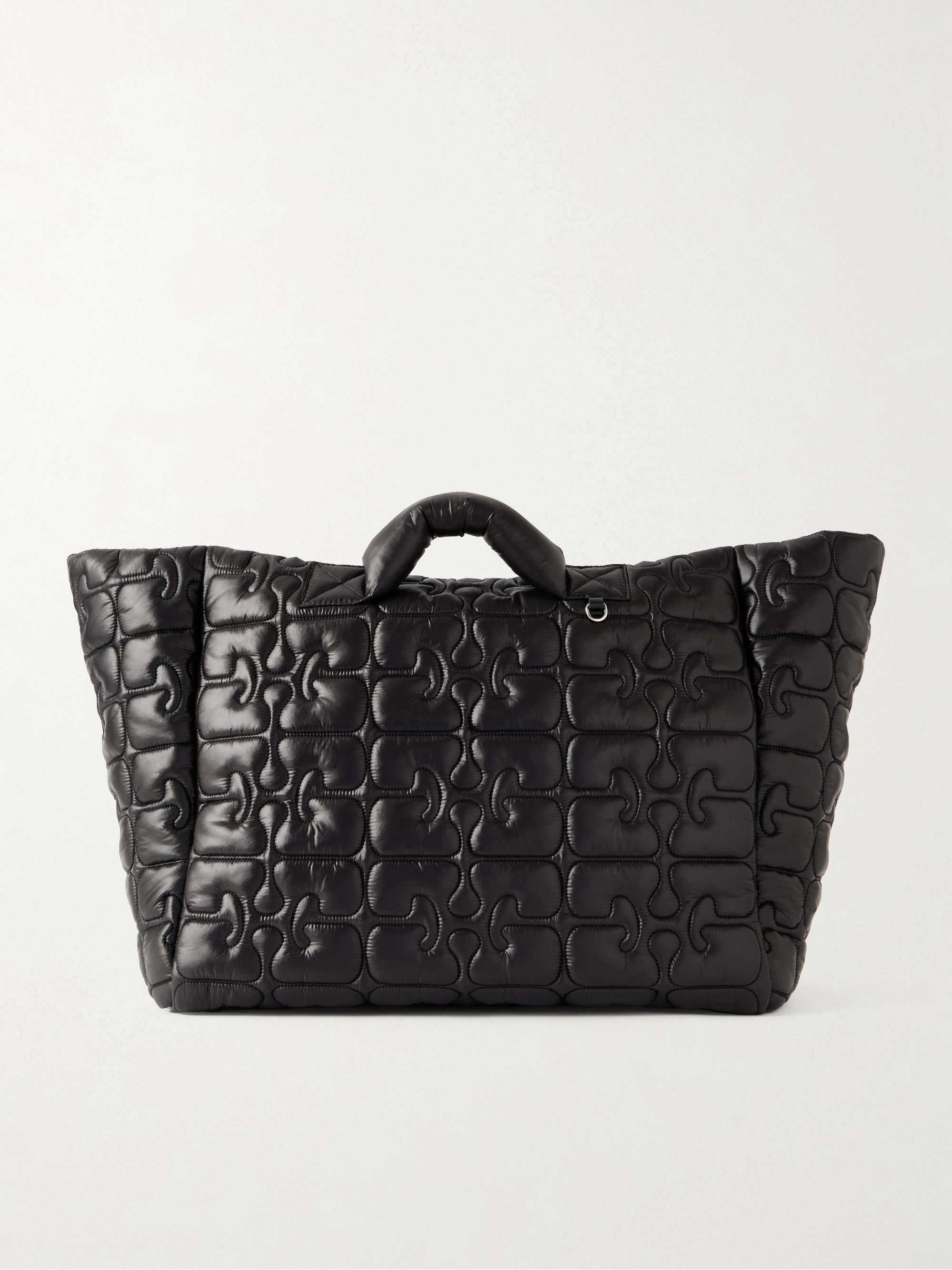 GANNI Re-Tech XXL quilted recycled-shell tote bag | NET-A-PORTER
