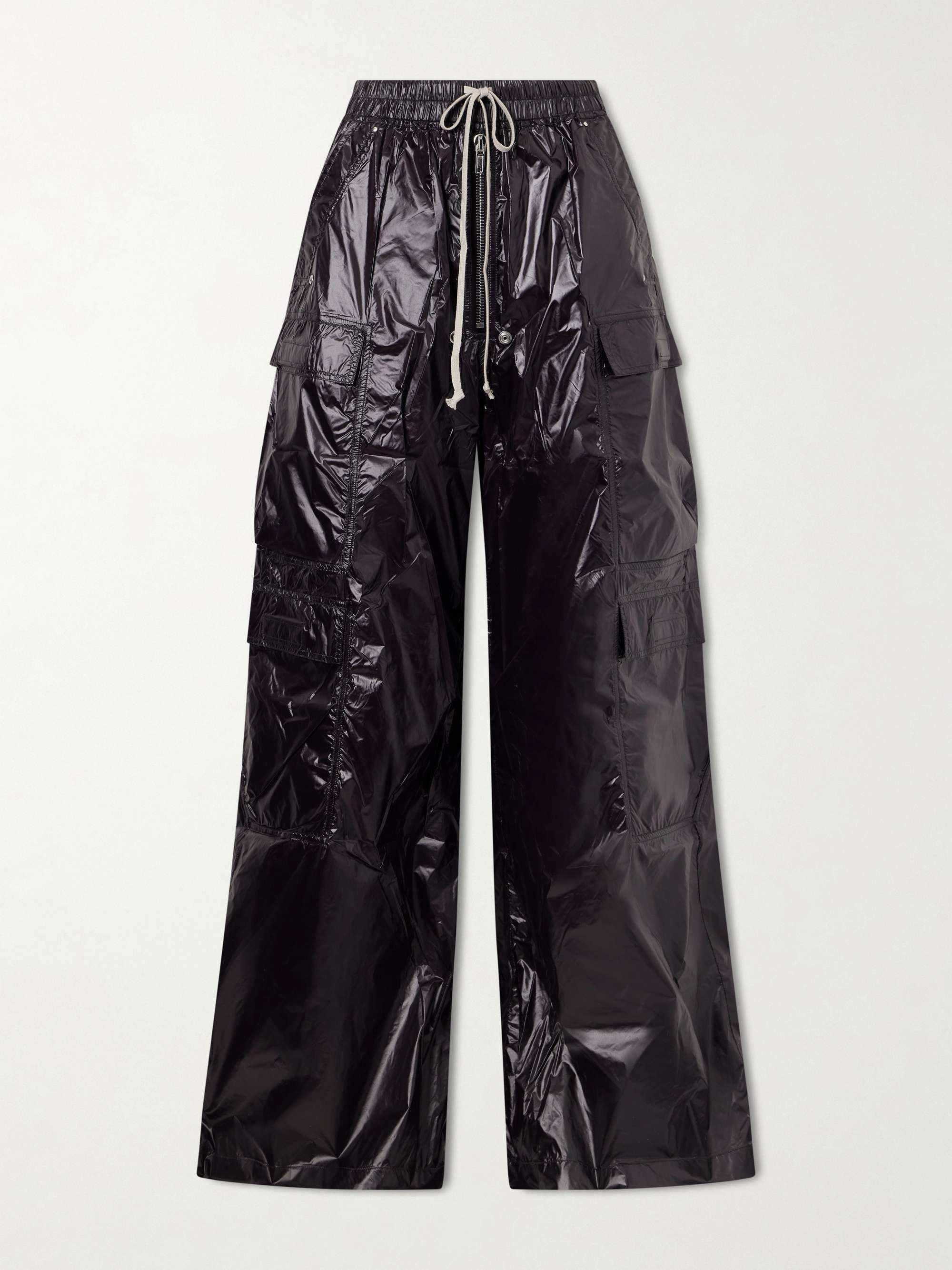 RICK OWENS Jumbo Belas shell wide-leg cargo pants | NET-A-PORTER