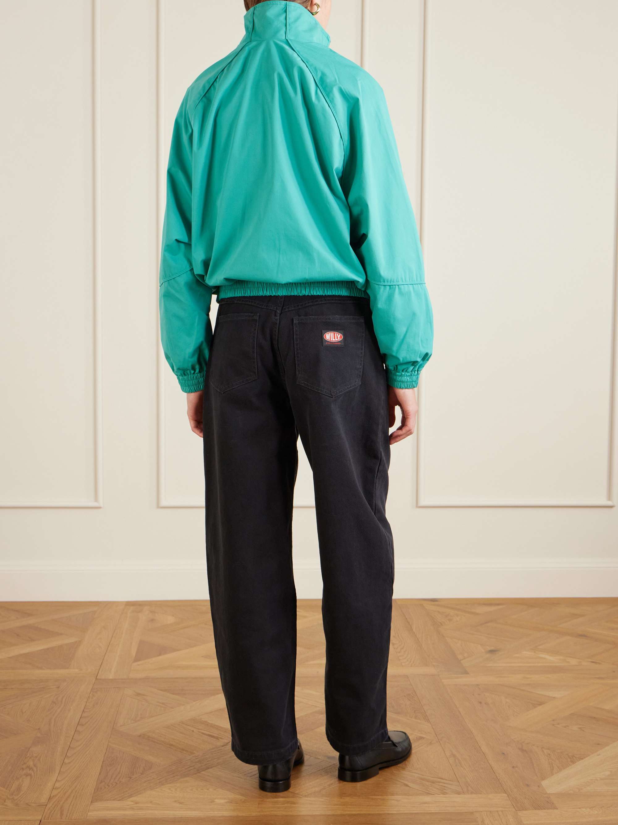 WILLY CHAVARRIA Ruff Rider embroidered cotton zip-up track jacket