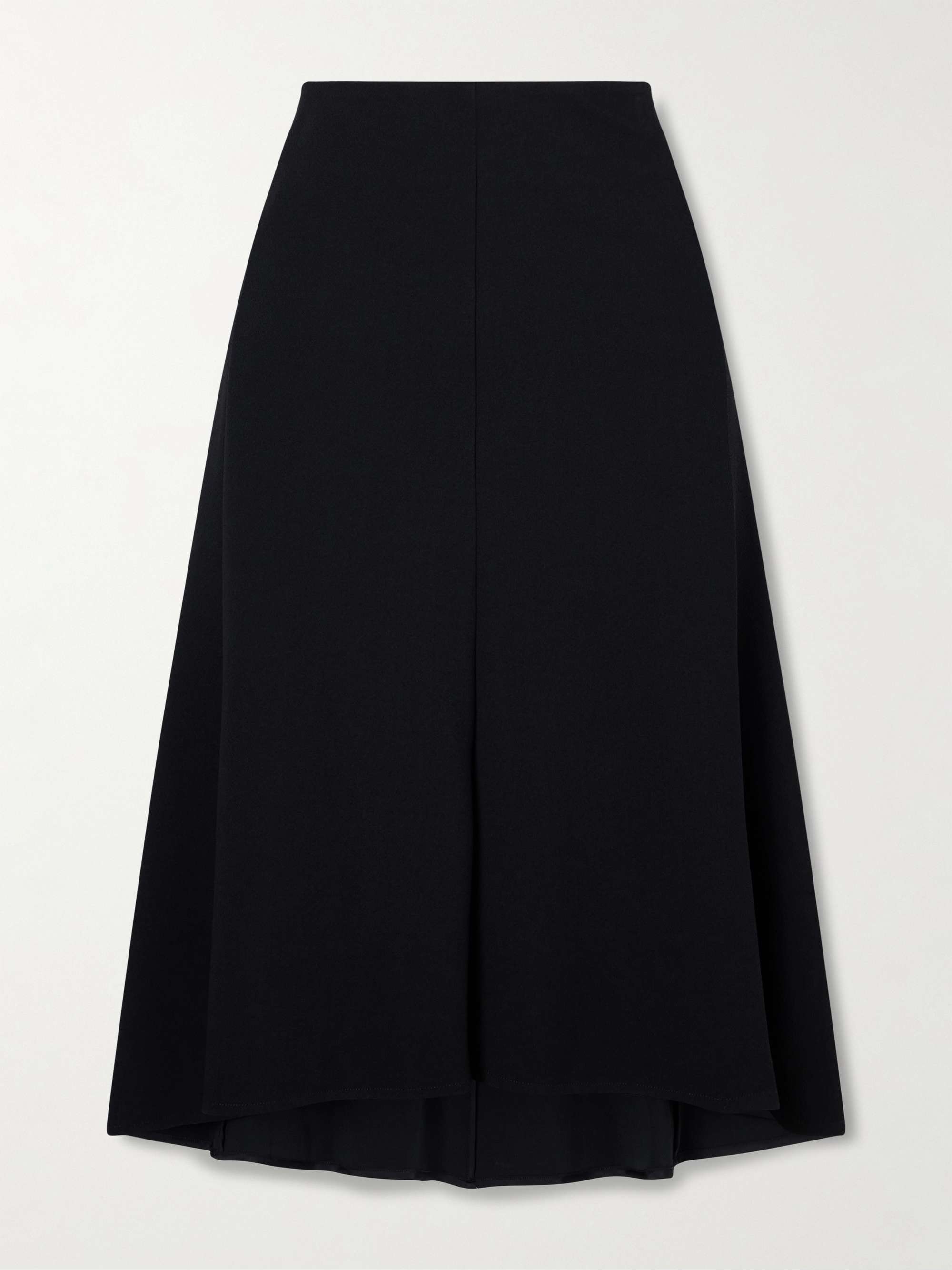 JIL SANDER Crepe midi skirt | NET-A-PORTER