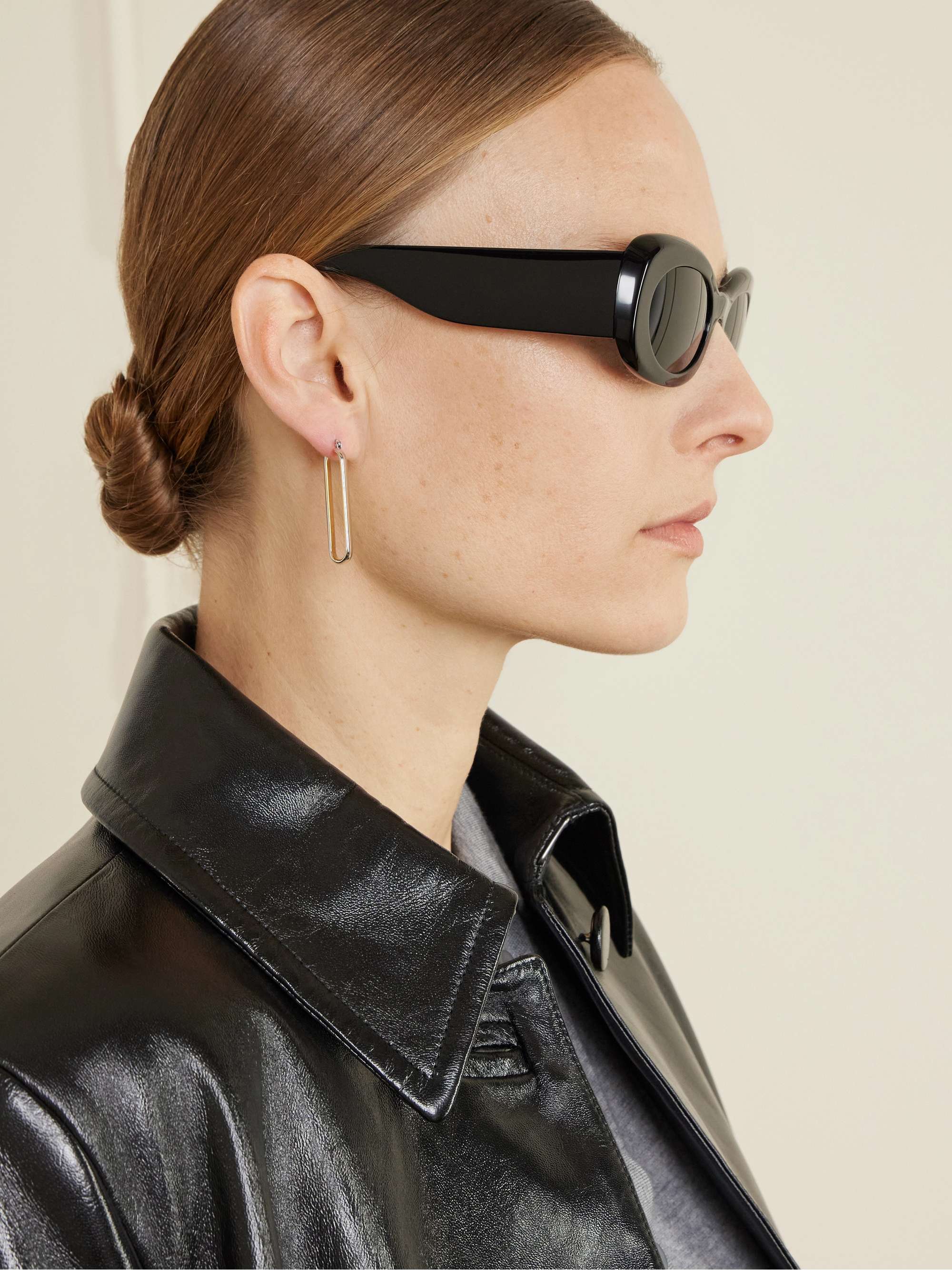 OLIVER PEOPLES + Khaite oval-frame acetate sunglasses | NET-A-PORTER