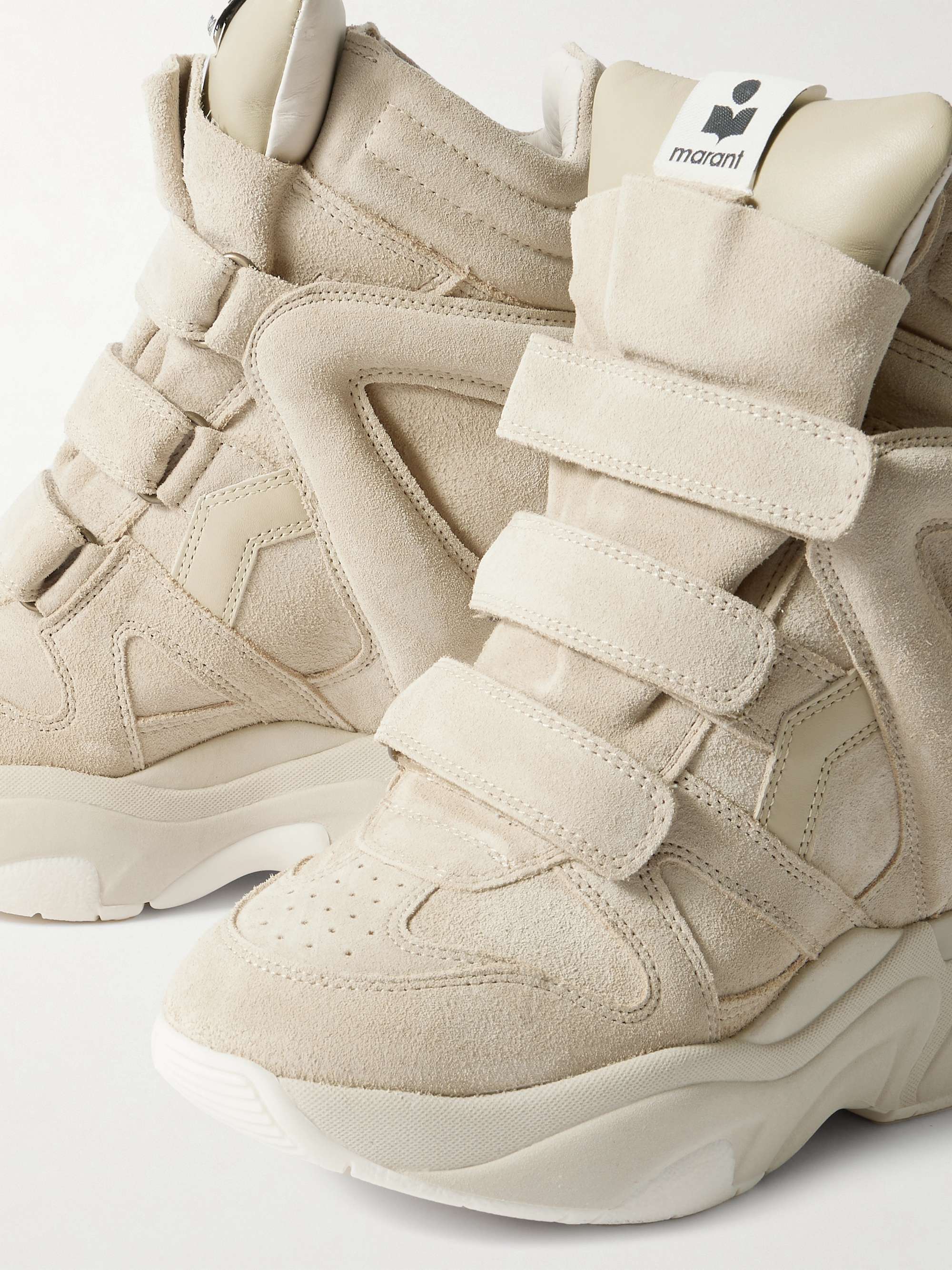 ISABEL MARANT Balskee suede high-top wedge sneakers | NET-A-PORTER