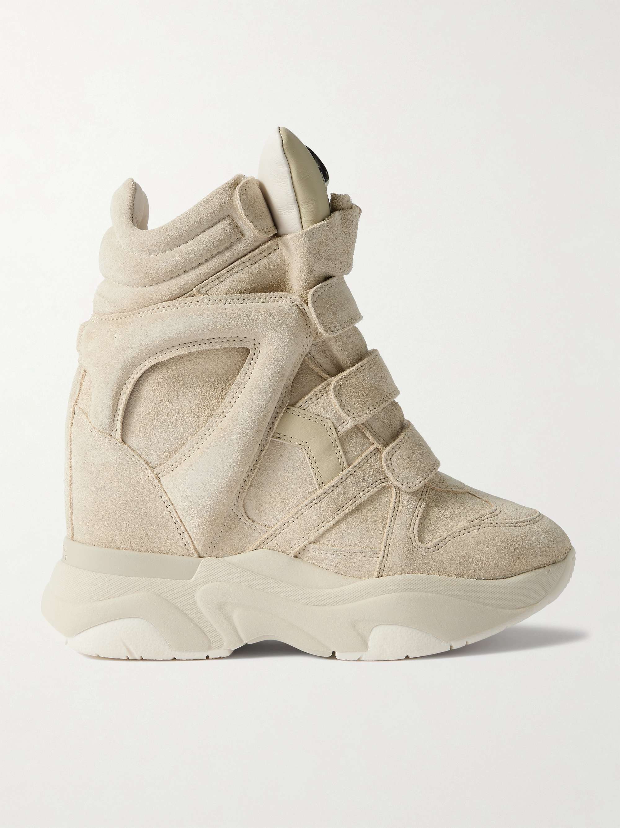 ISABEL MARANT Balskee suede high-top wedge sneakers | NET-A-PORTER