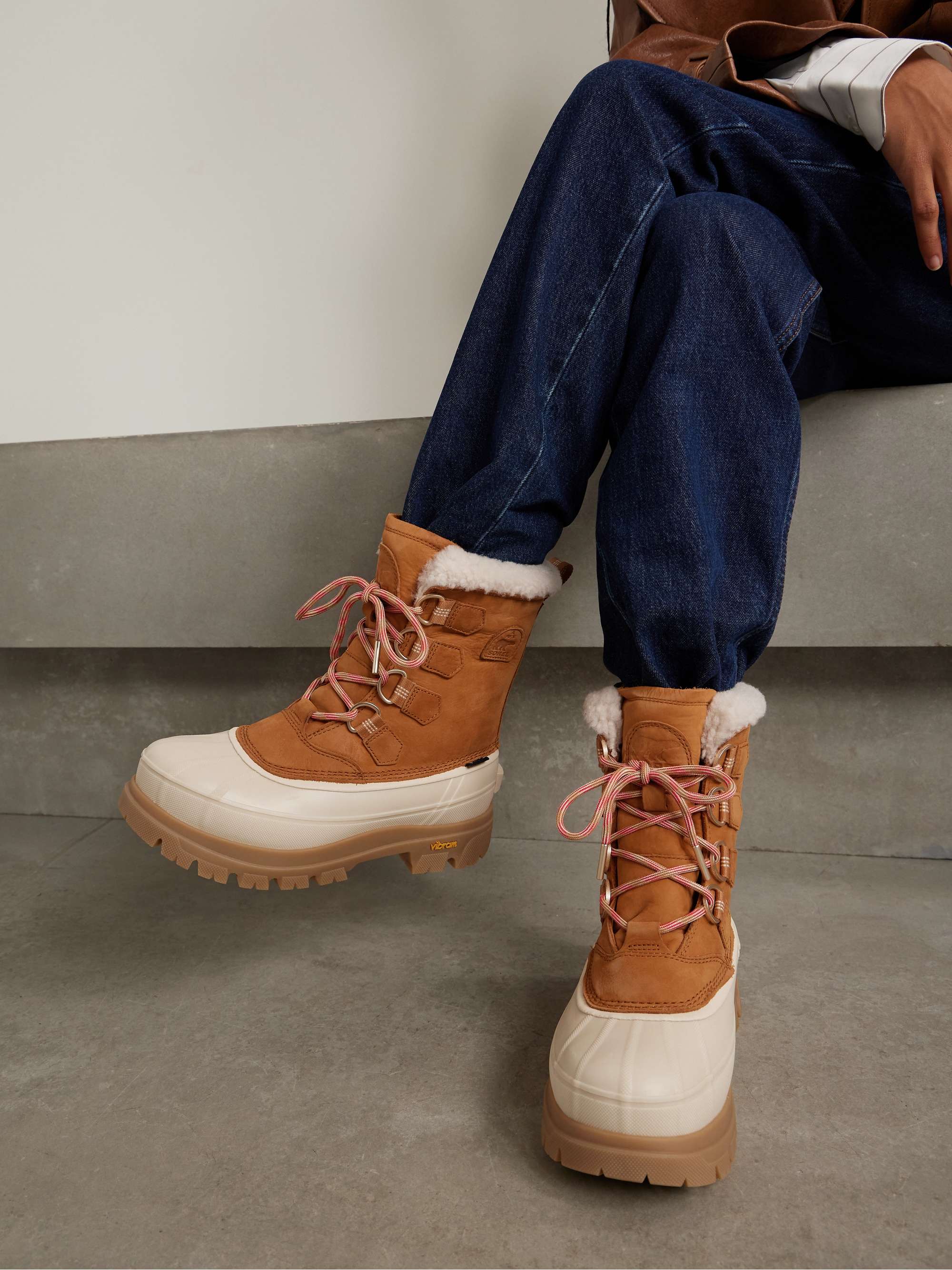 SOREL Caribou Horizon™ fleece-trimmed GORE-TEX™ ankle boots | NET