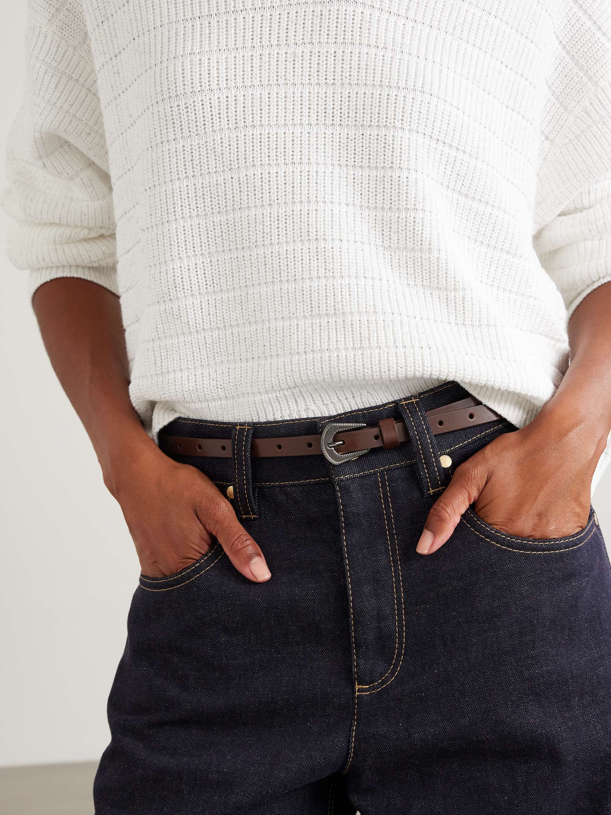 BRUNELLO CUCINELLI Leather belt | NET-A-PORTER