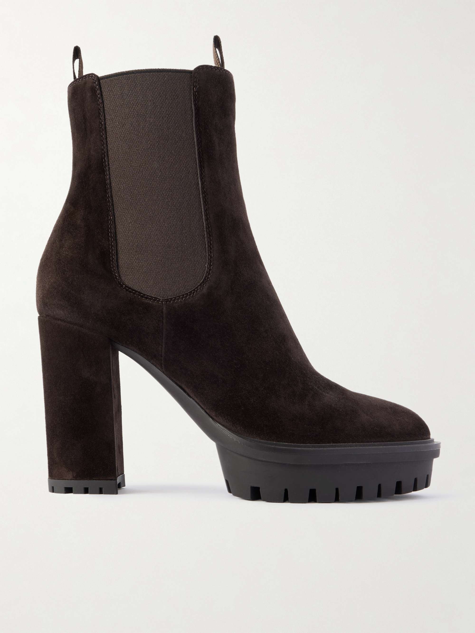 GIANVITO ROSSI 70 suede Chelsea boots | NET-A-PORTER
