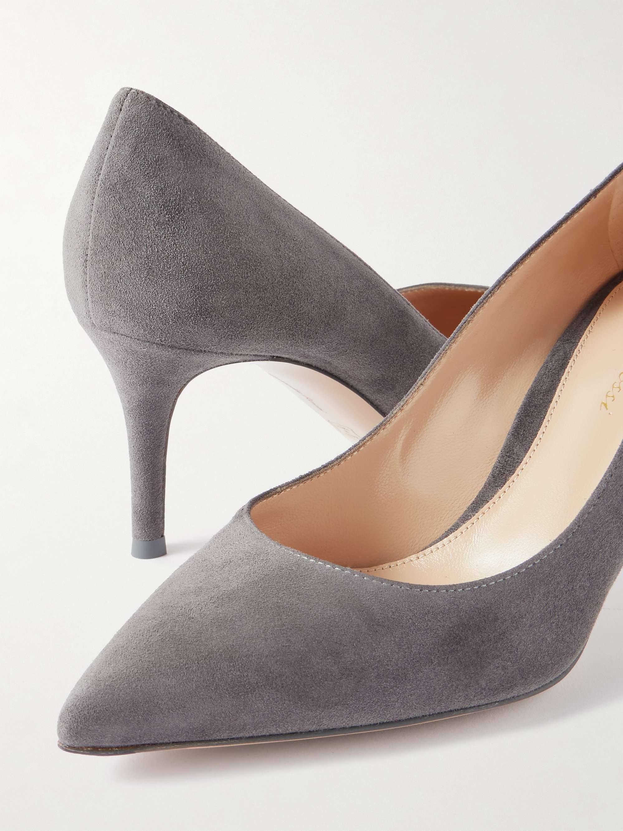 GIANVITO ROSSI Gianvito 70 suede pumps | NET-A-PORTER