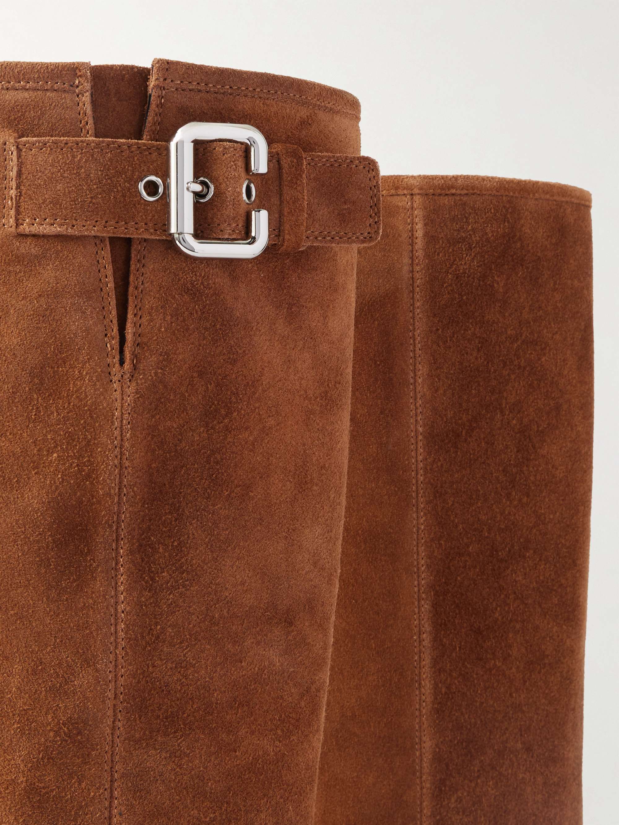 CHLOÉ Buckled suede boots | NET-A-PORTER