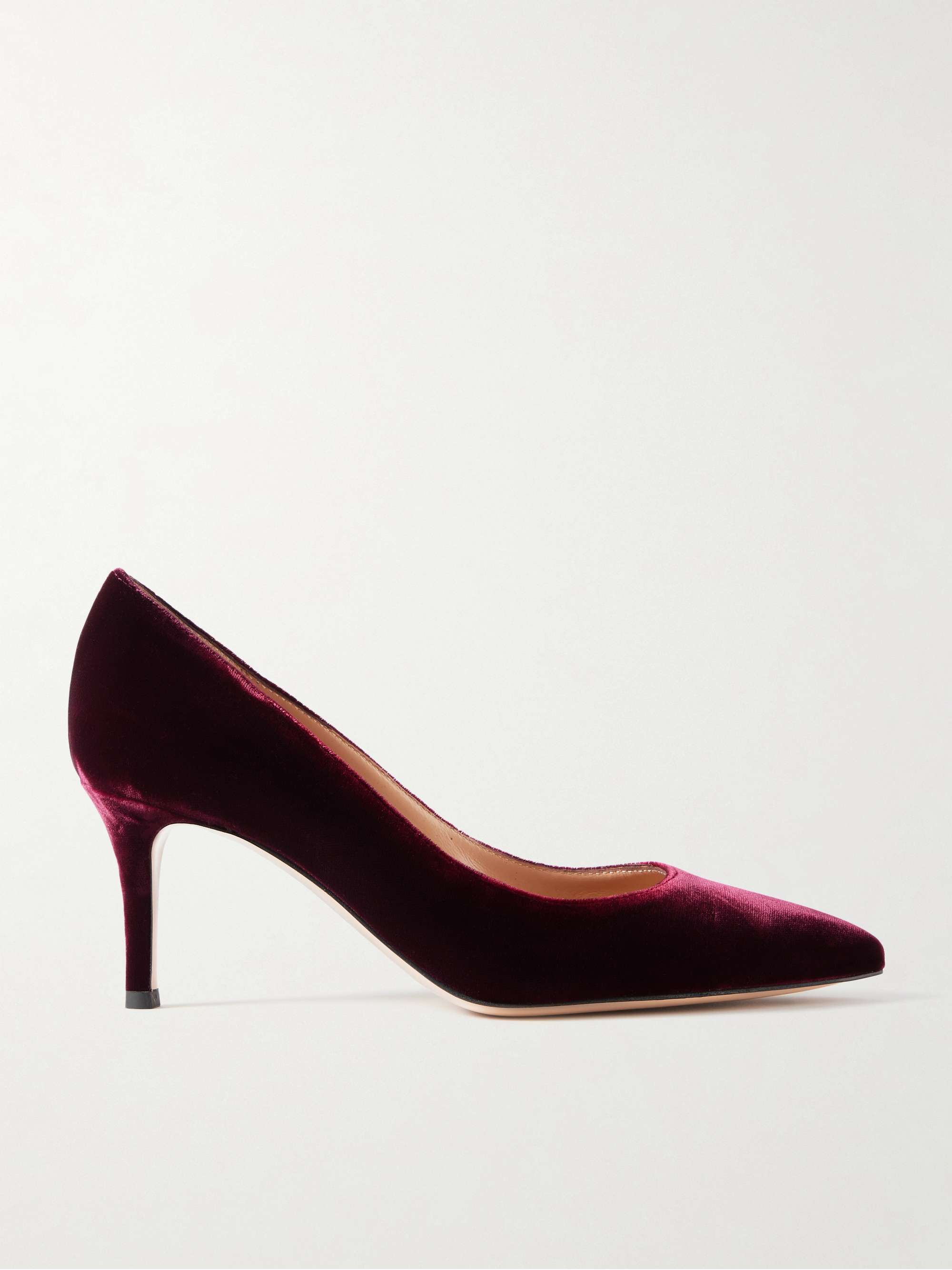 GIANVITO ROSSI Gianvito 70 velvet pumps | NET-A-PORTER