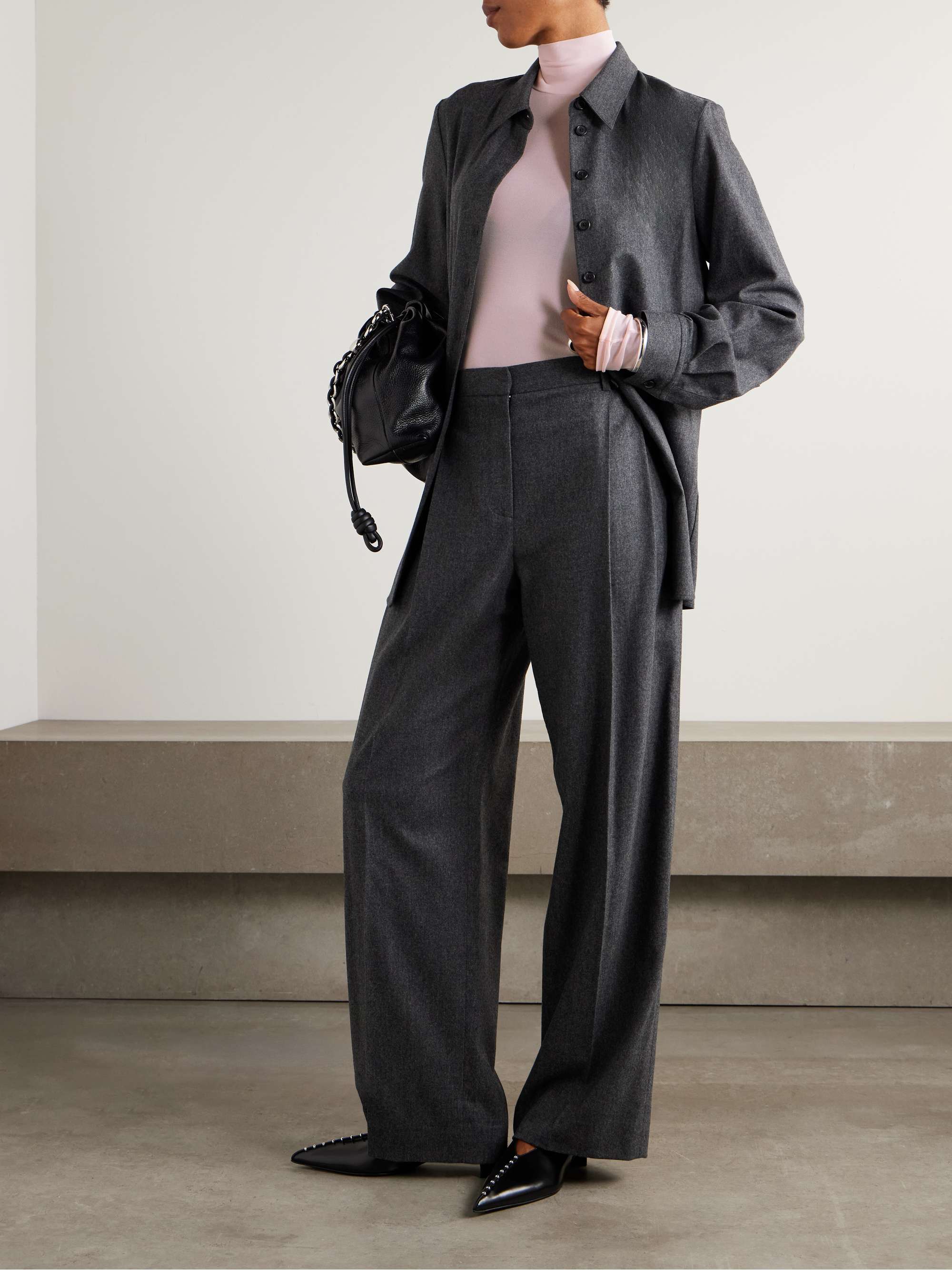 JIL SANDER Jersey turtleneck top | NET-A-PORTER