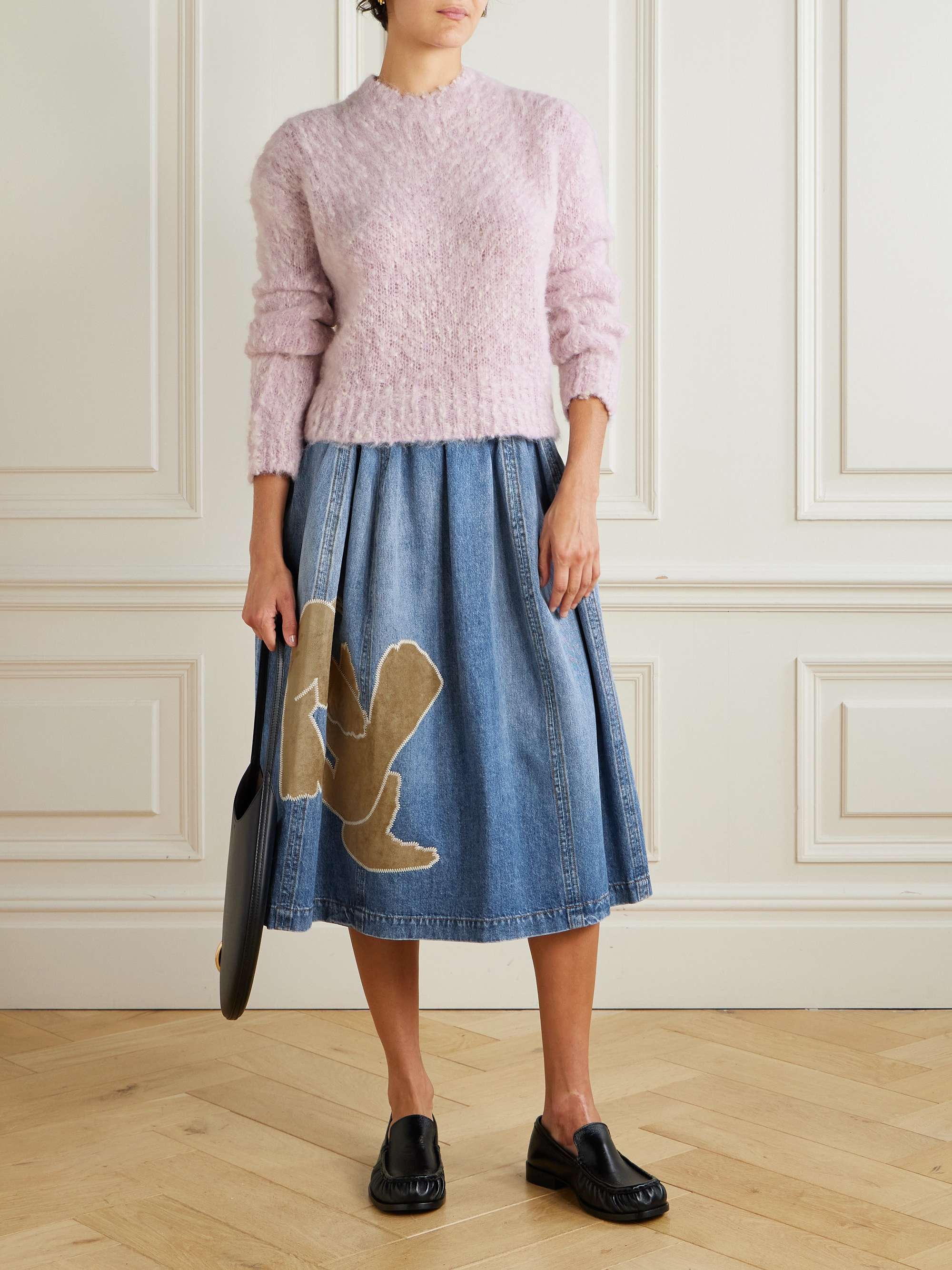 MARNI Brushed alpaca-blend sweater | NET-A-PORTER