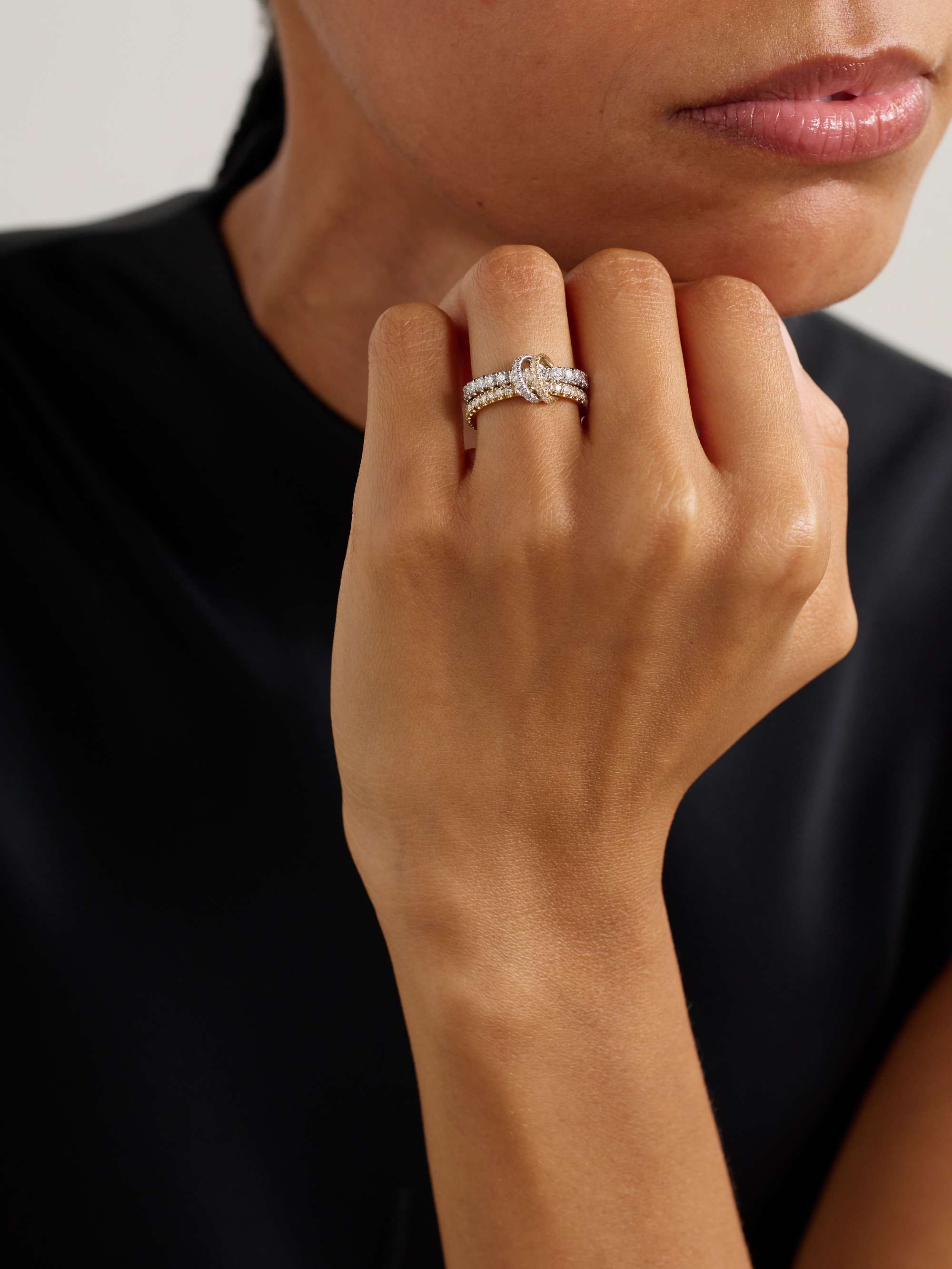 SPINELLI KILCOLLIN Cadence 18-karat white and yellow gold diamond