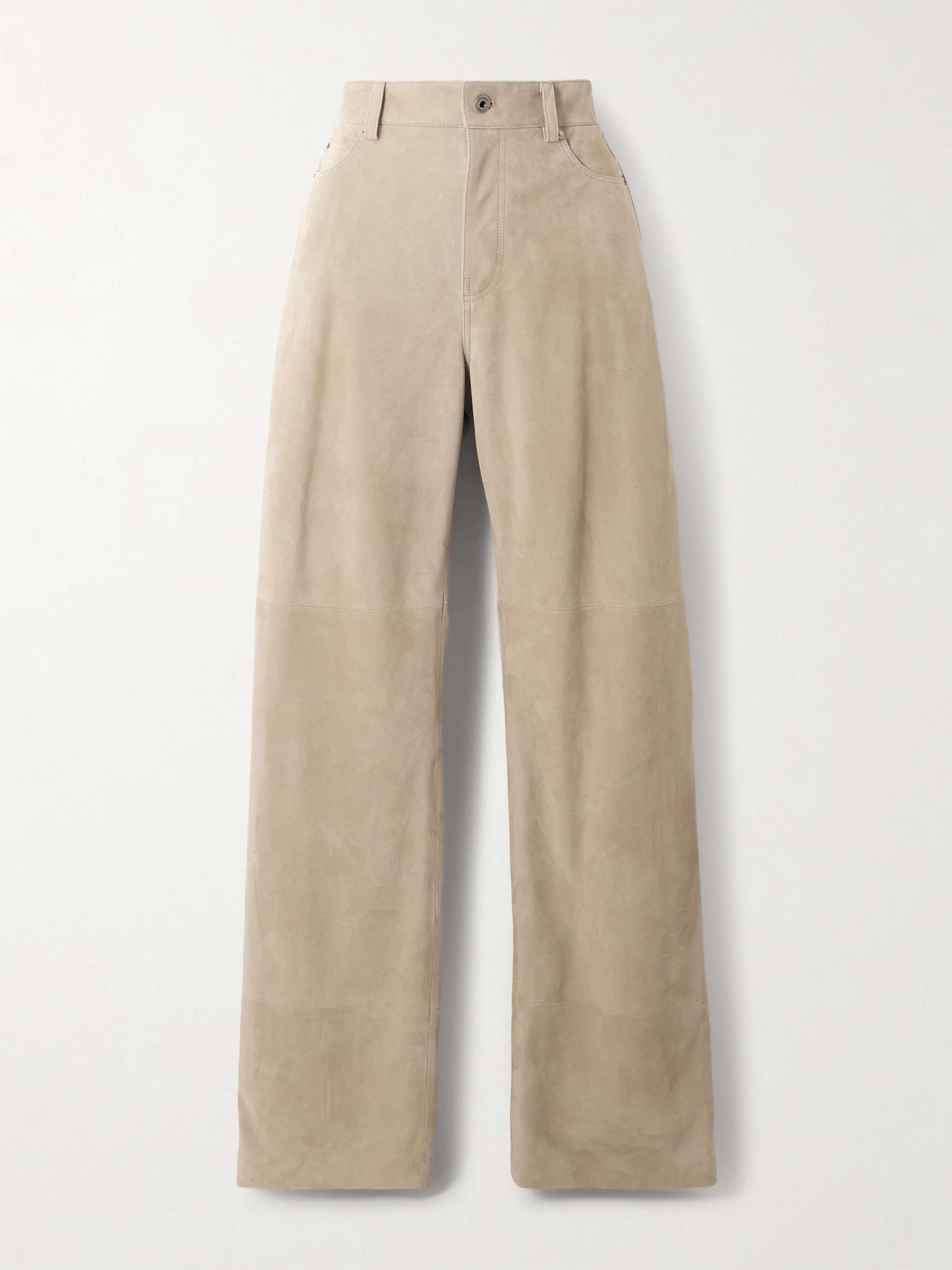 LOEWE Suede straight-leg pants | NET-A-PORTER