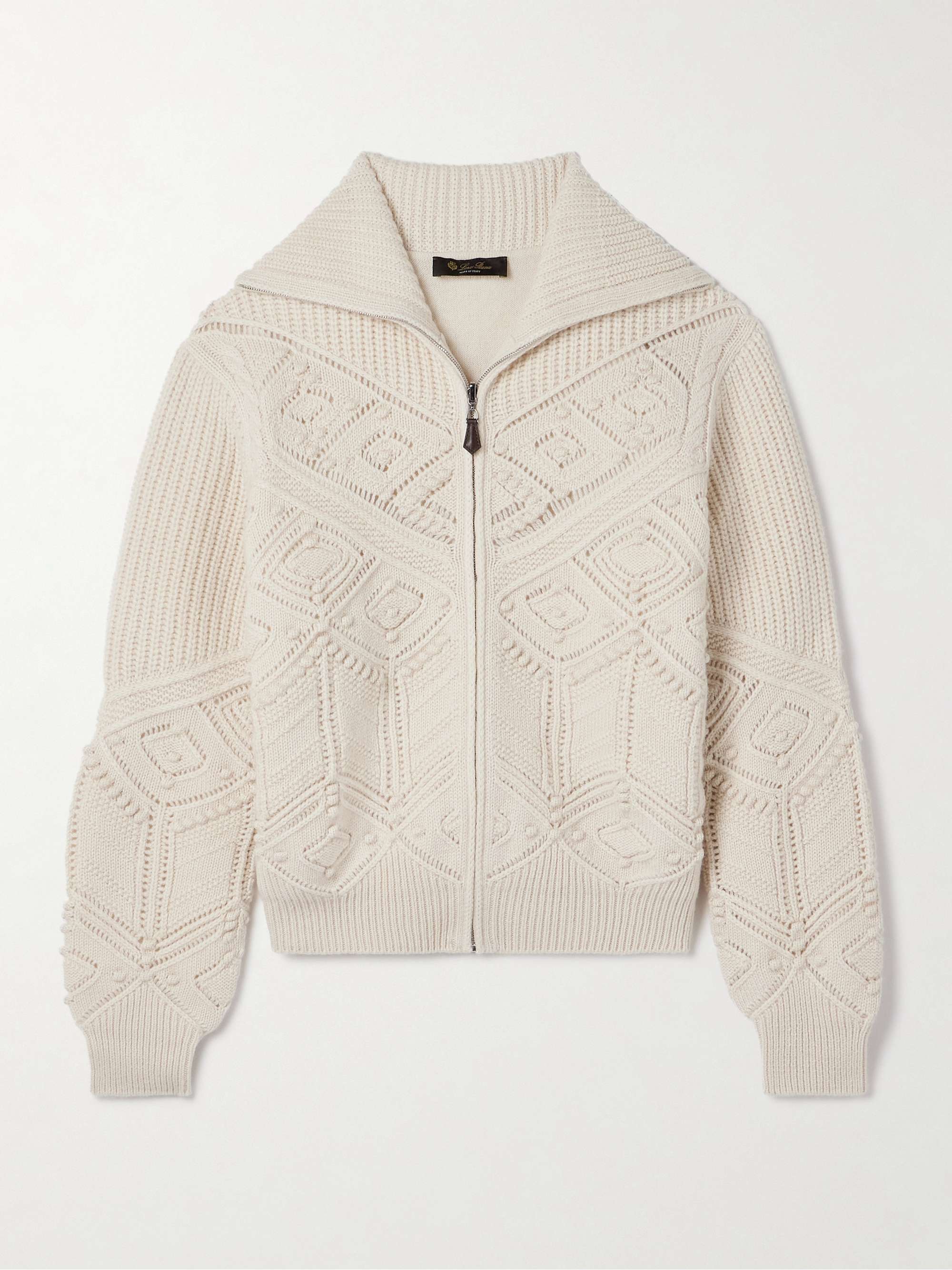 LORO PIANA Cashmere zip-up cardigan | NET-A-PORTER
