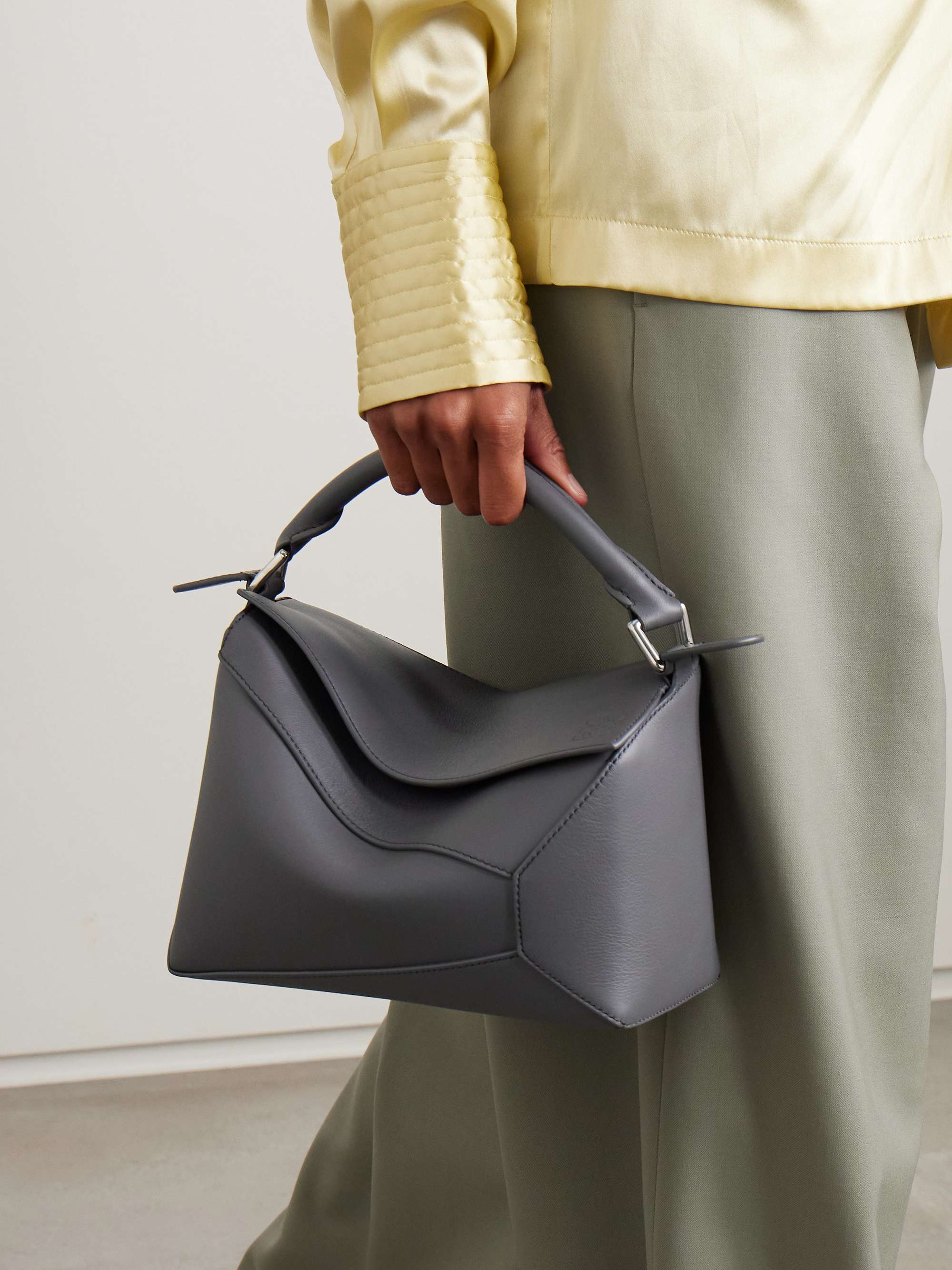 LOEWE Puzzle Edge small leather shoulder bag | NET-A-PORTER