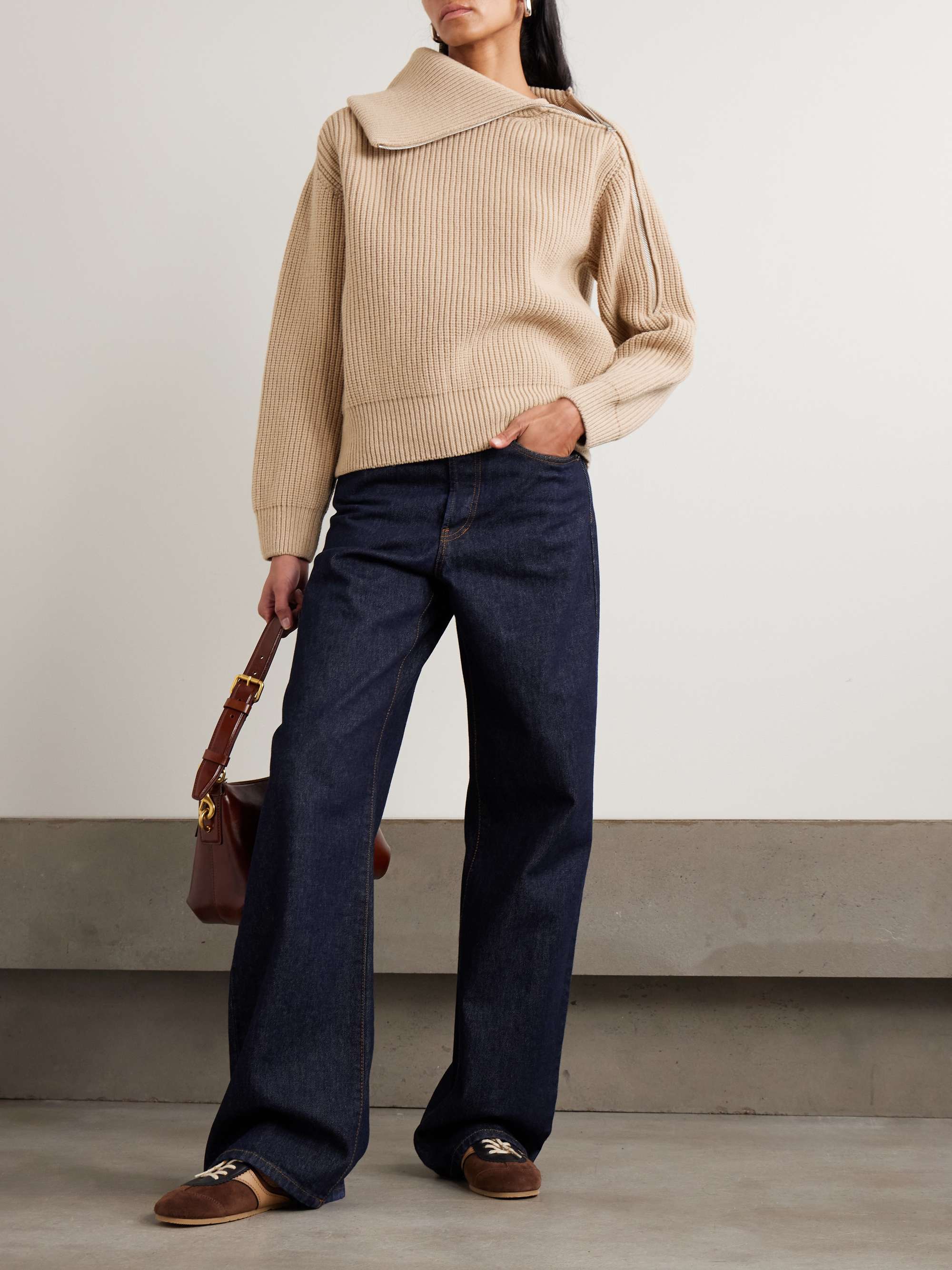 DRIES VAN NOTEN Ribbed wool sweater | NET-A-PORTER